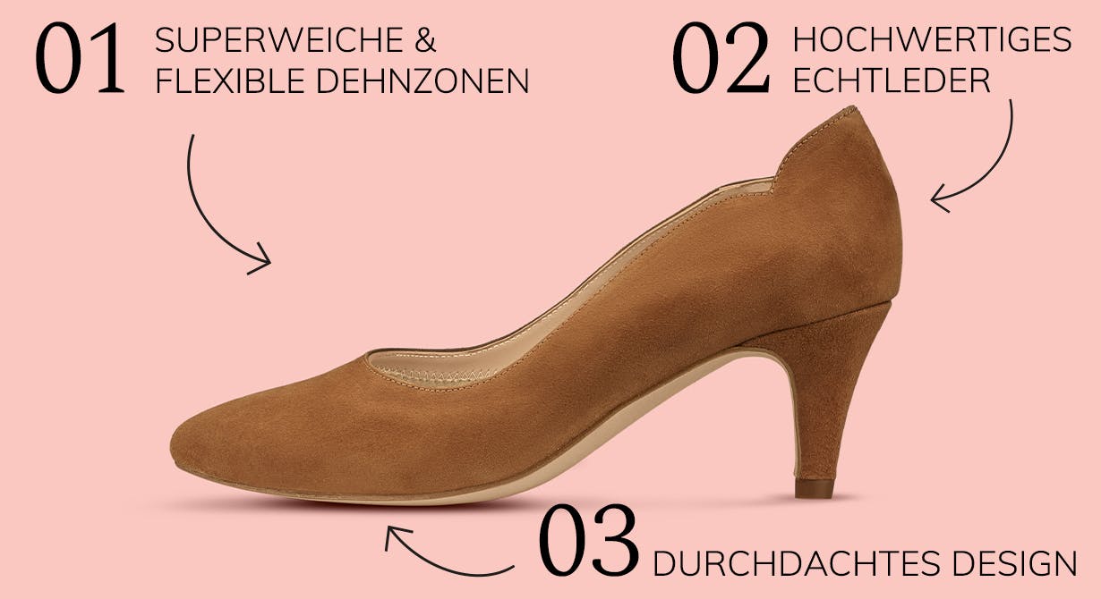 Das Geheimnis von LaShoe: die flexiblen Hallux Comfort-Dehnzonen