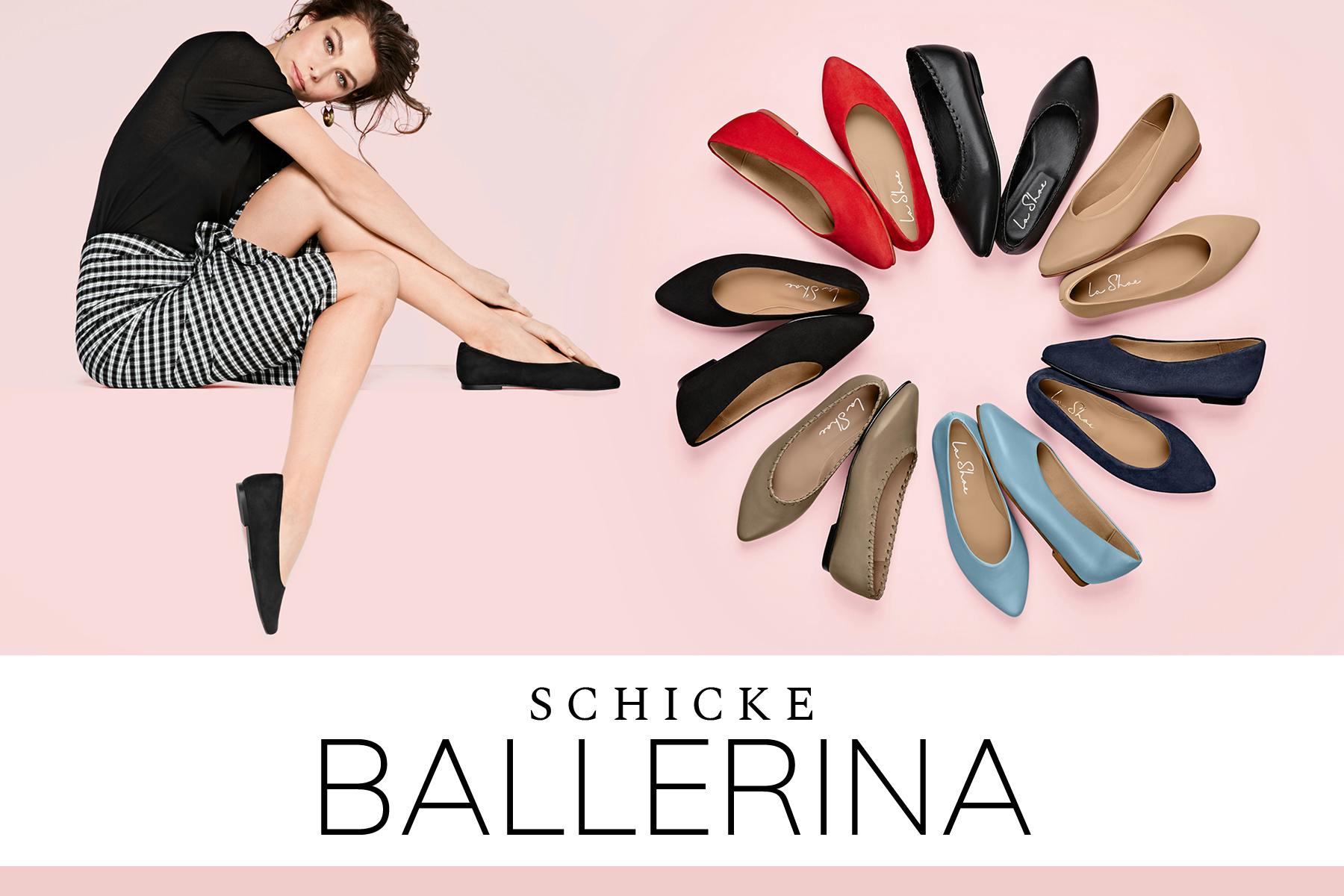 Ballerinas sind absolute Klassiker, die in keinem Schuhschrank einer Frau fehlen sollten. Besonders dieses Jahr 2022 überzeugen die Designs mit trendy Farben oder Materialien wie Gestricktem, Velours- oder Nappa-Leder. 