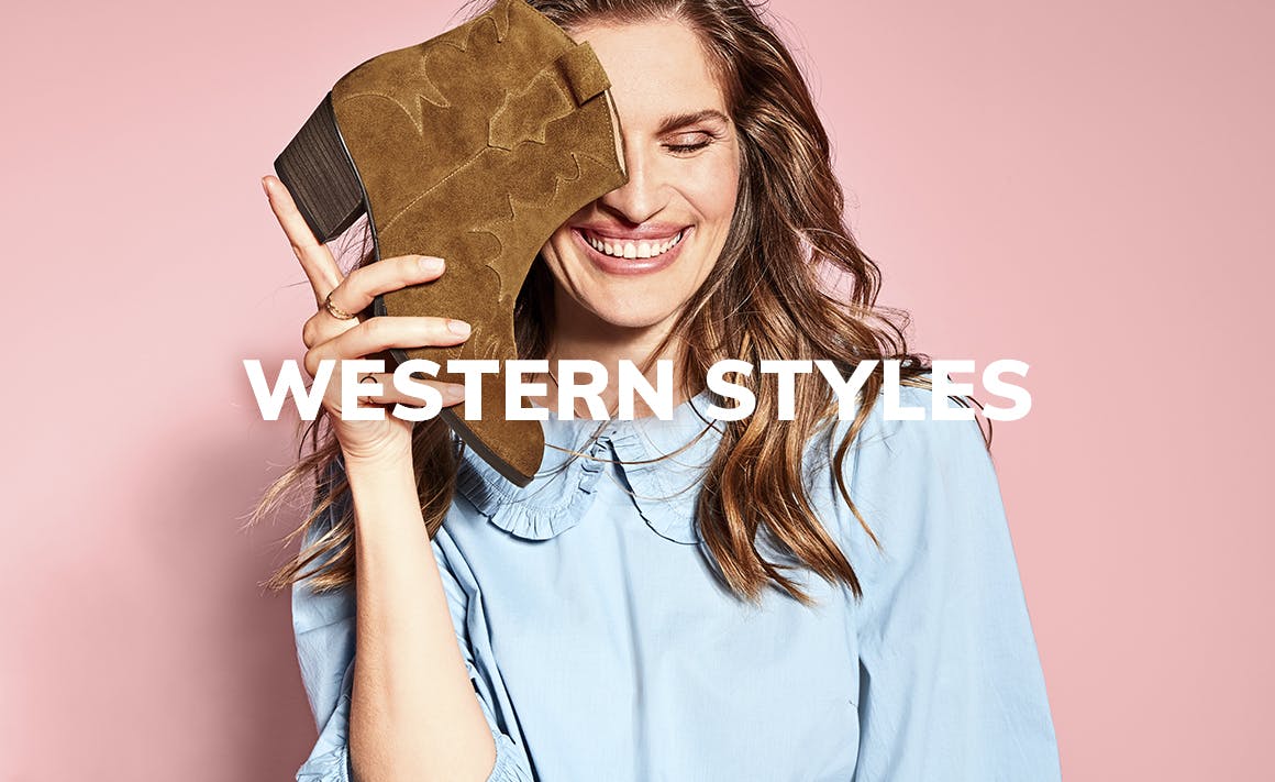 trendige damenschuhe aus leder im angesagten western style mit viel laufkomfort