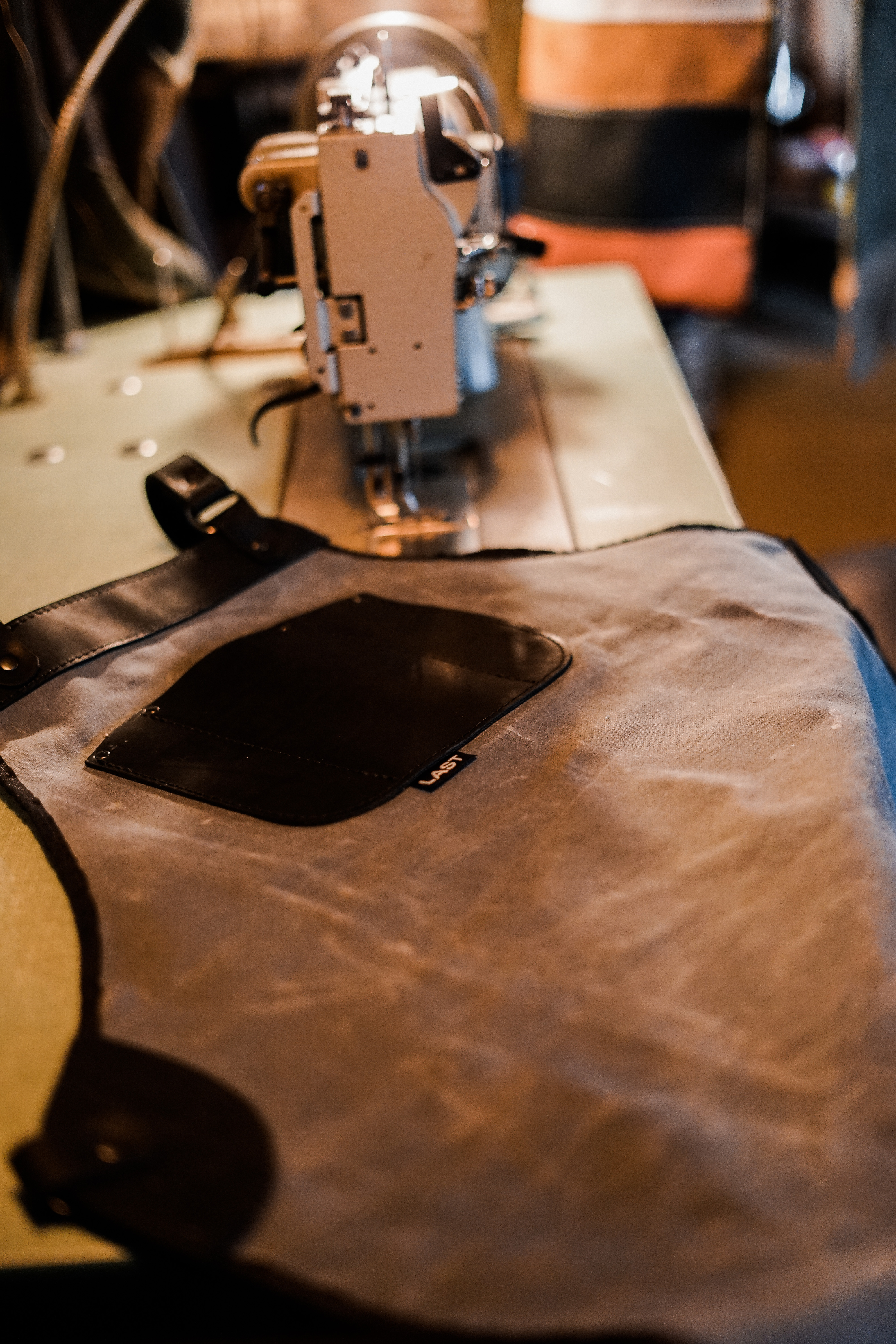 Apron Being Sewn