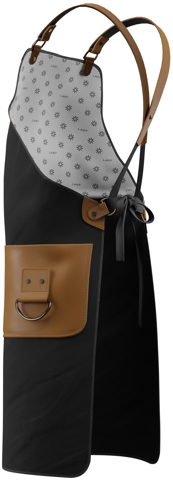 Black and Veg Tan Chef Bartender Apron