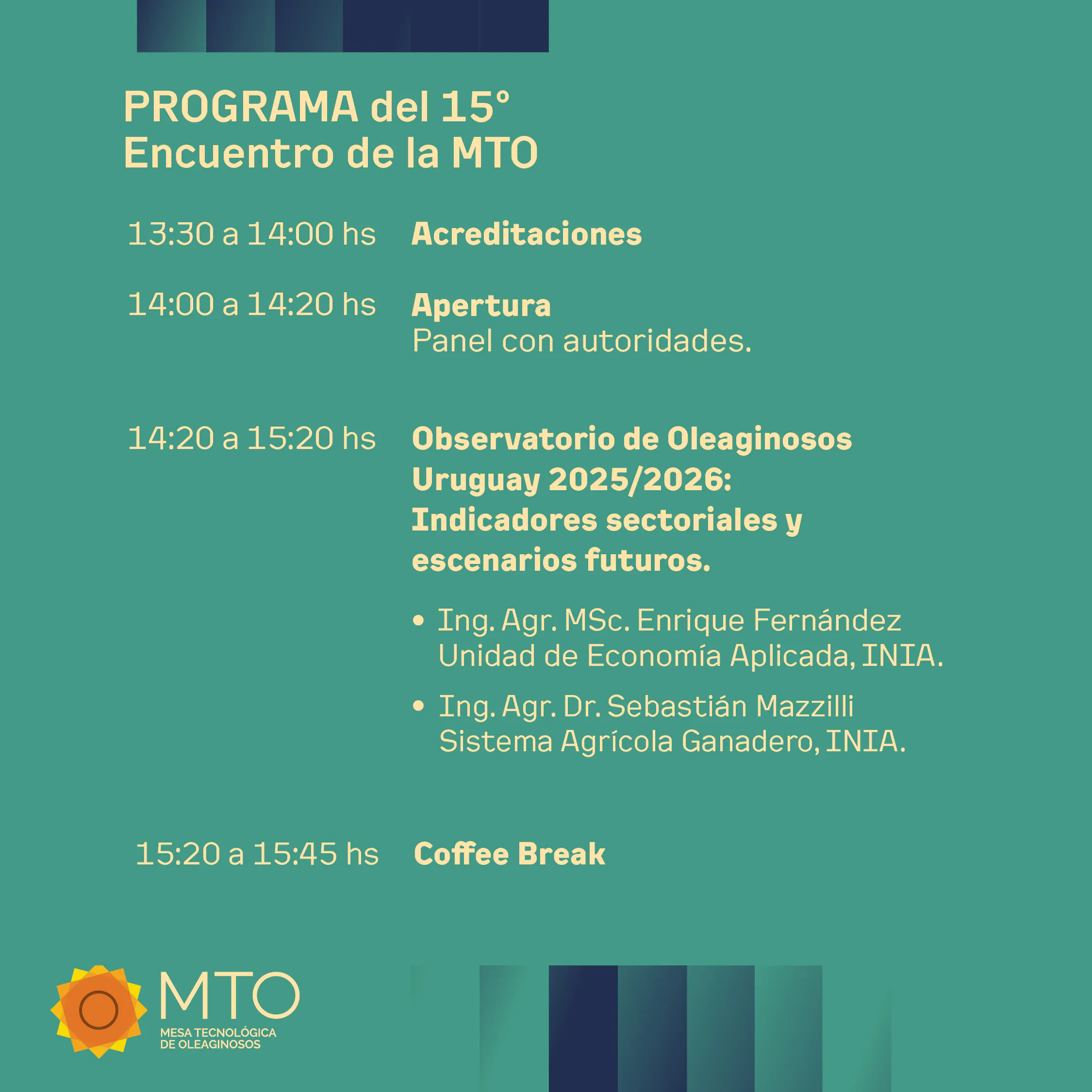 15º Encuentro Nacional de la Mesa Tecnológica de Oleaginosos (MTO)