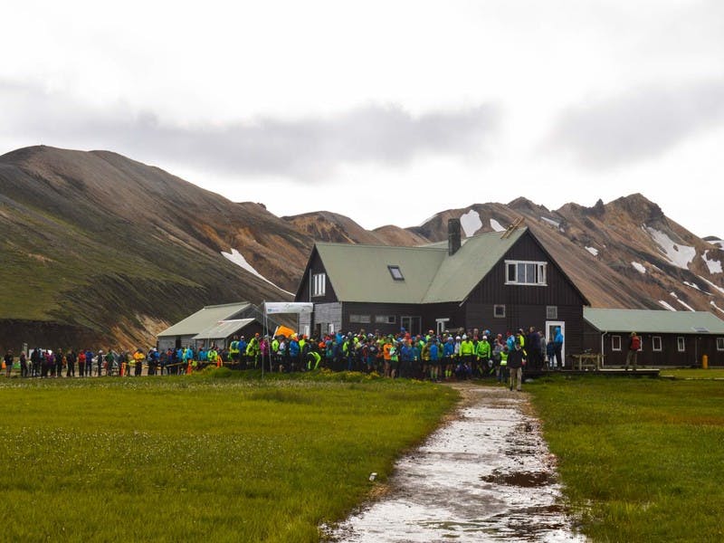 From the race start in Landmannalaugar