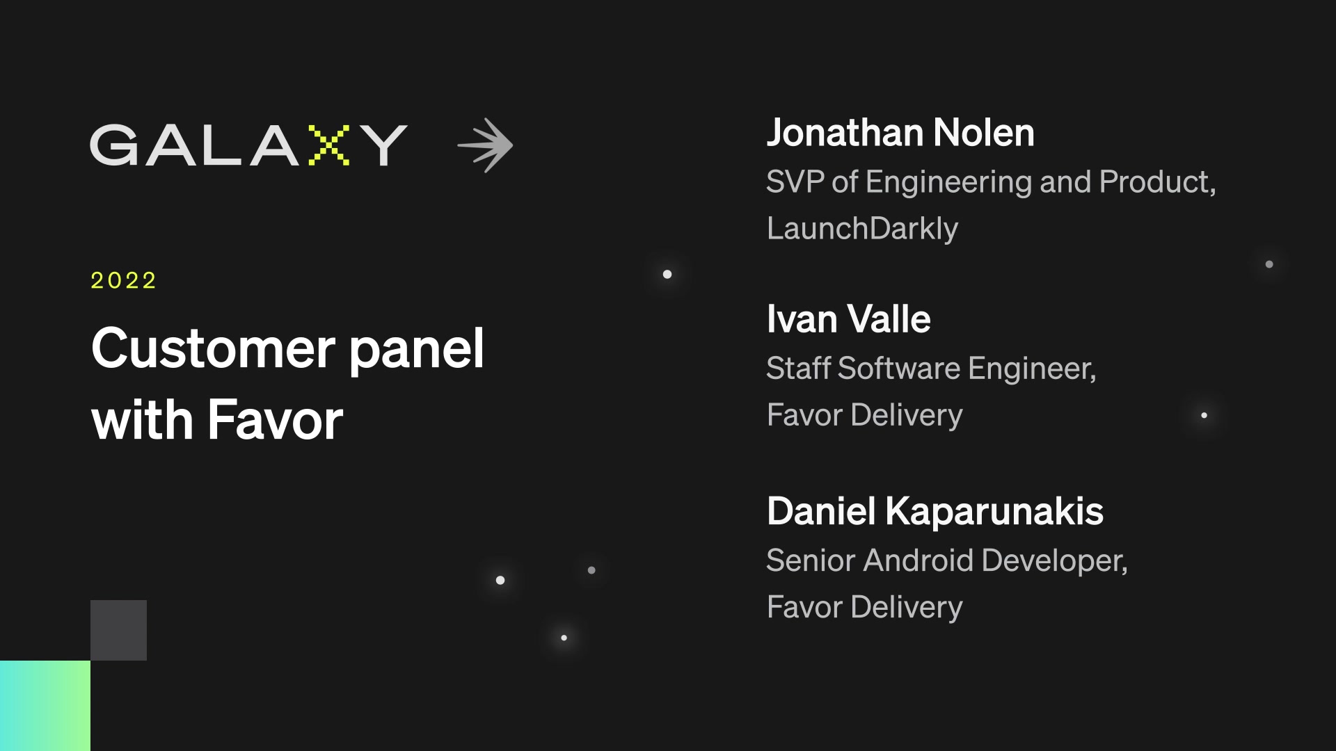 Customer panel with Favor