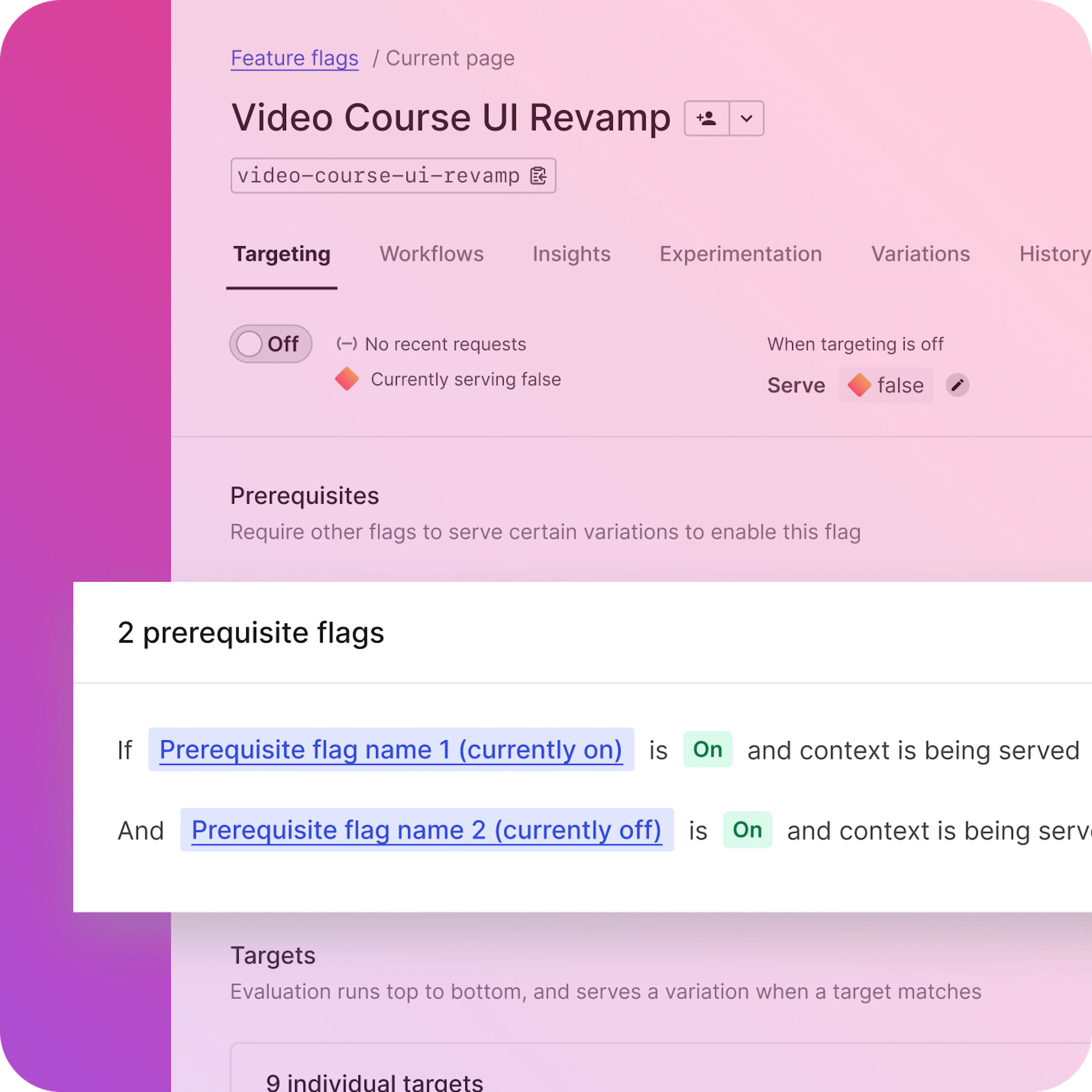 Feature dependency management