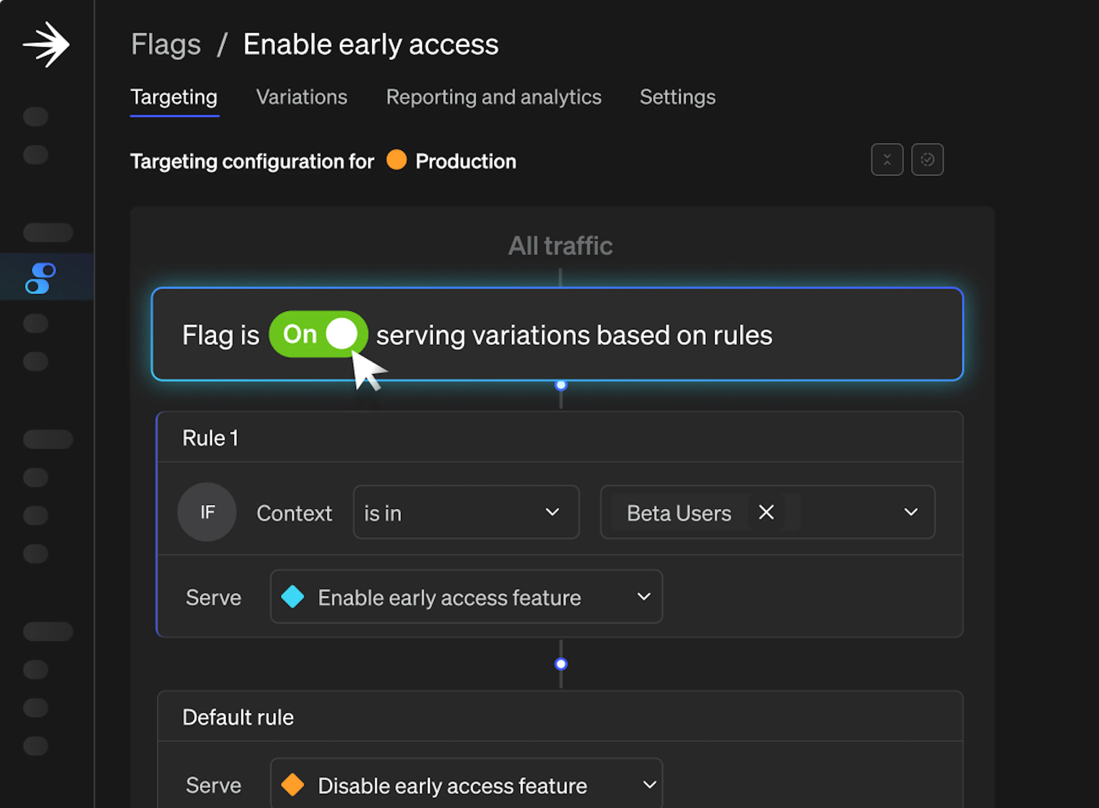 Release management: feature flags ui