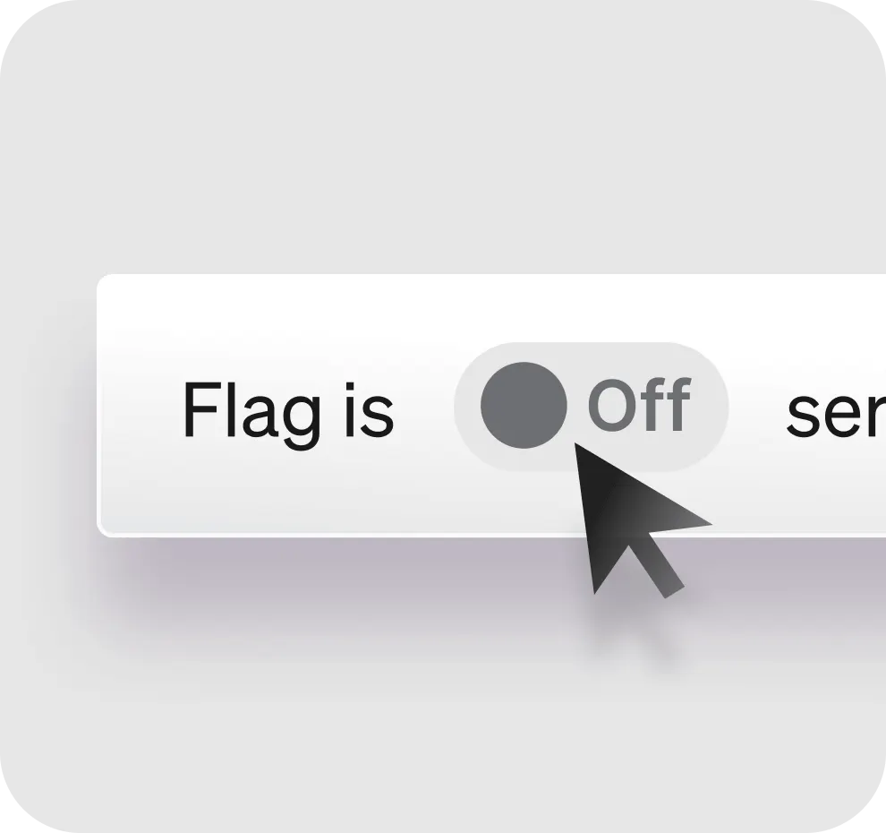 Real-time flag updates; no redeploy