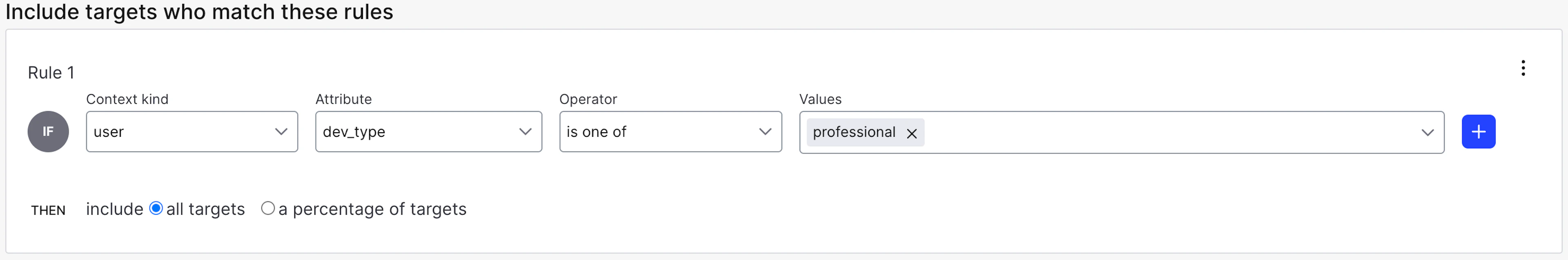 Adding a segment rule in LaunchDarkly