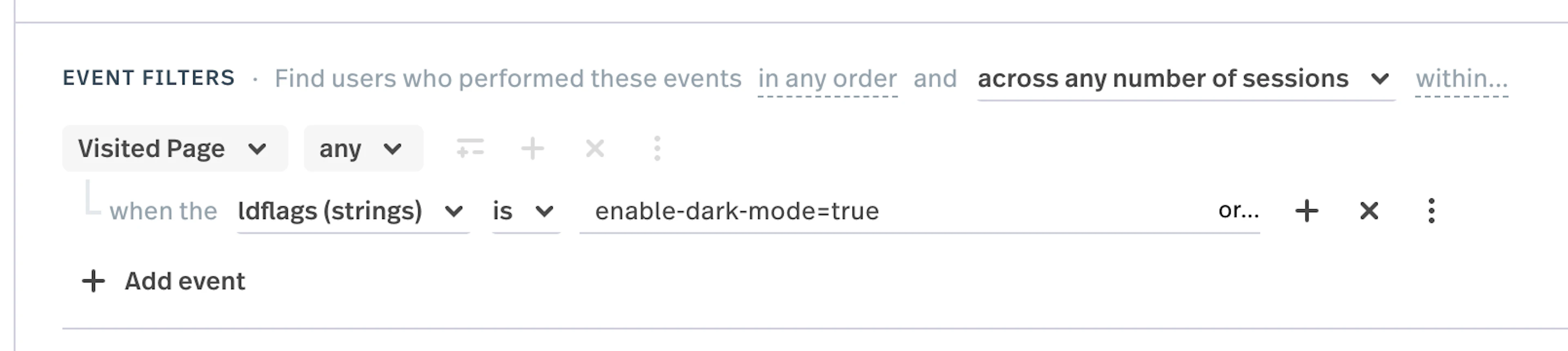 LaunchDarkly + FullStory product UI