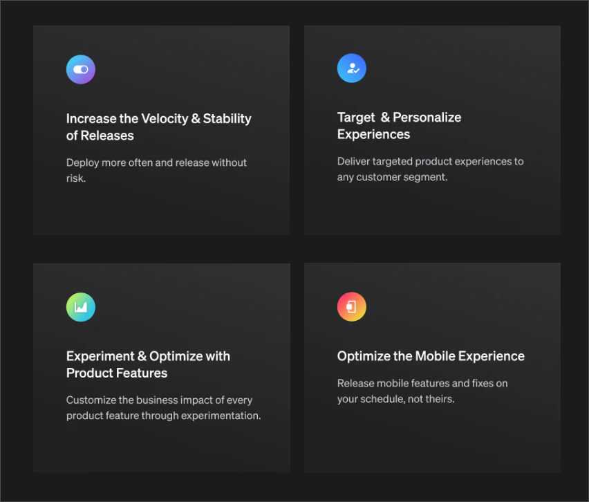 Four core use cases/services that LaunchDarkly enables - Image