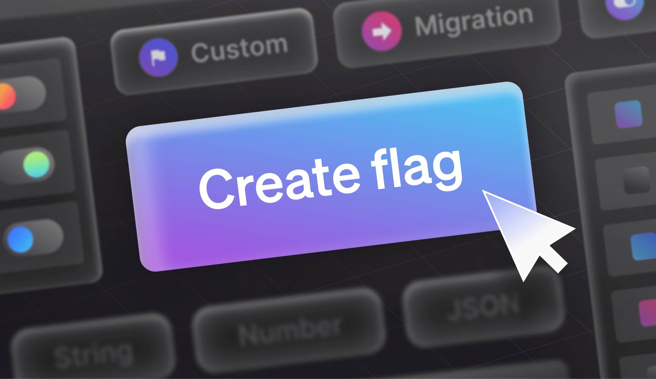 button saying "create flag"