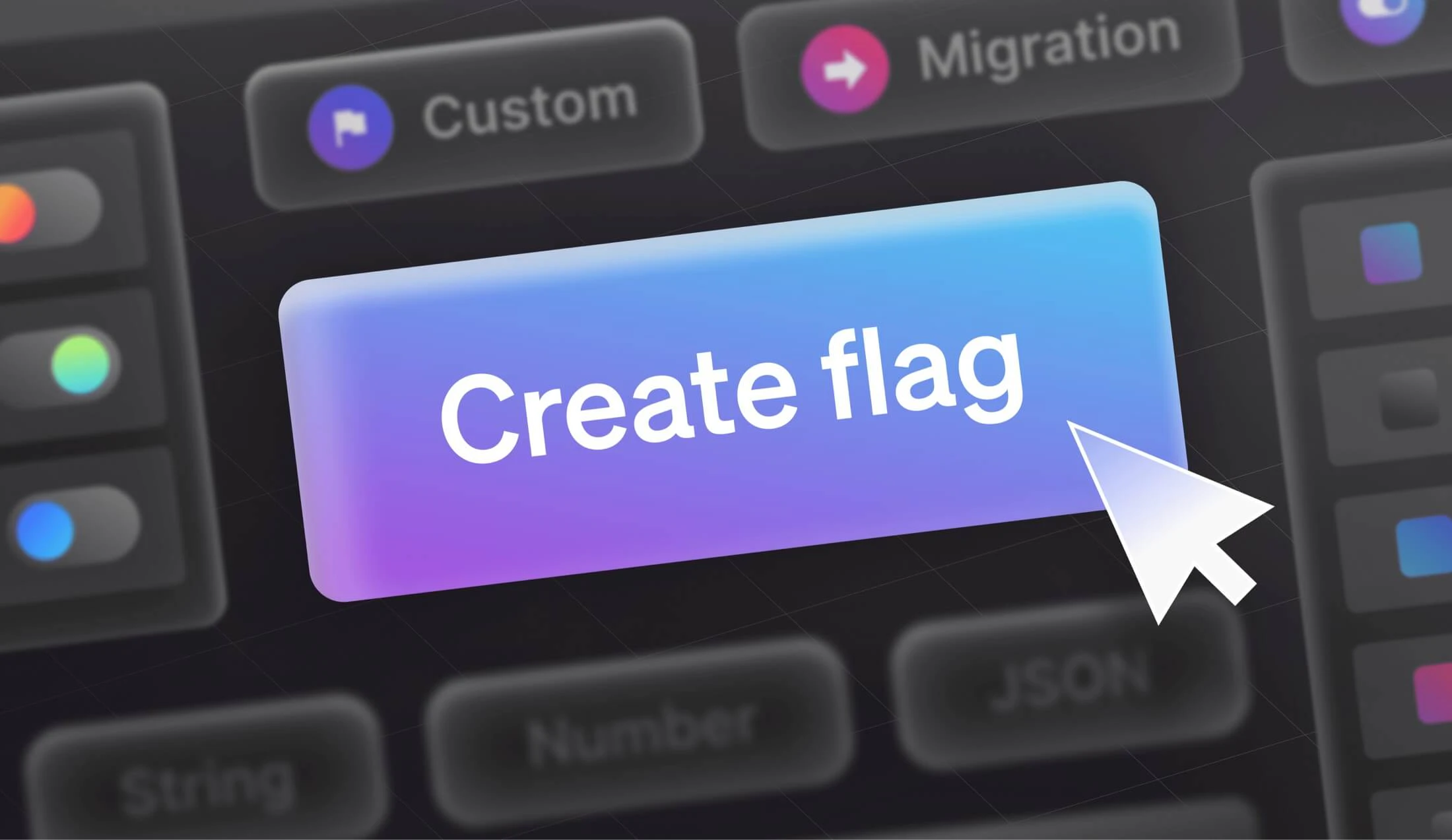 button saying "create flag"