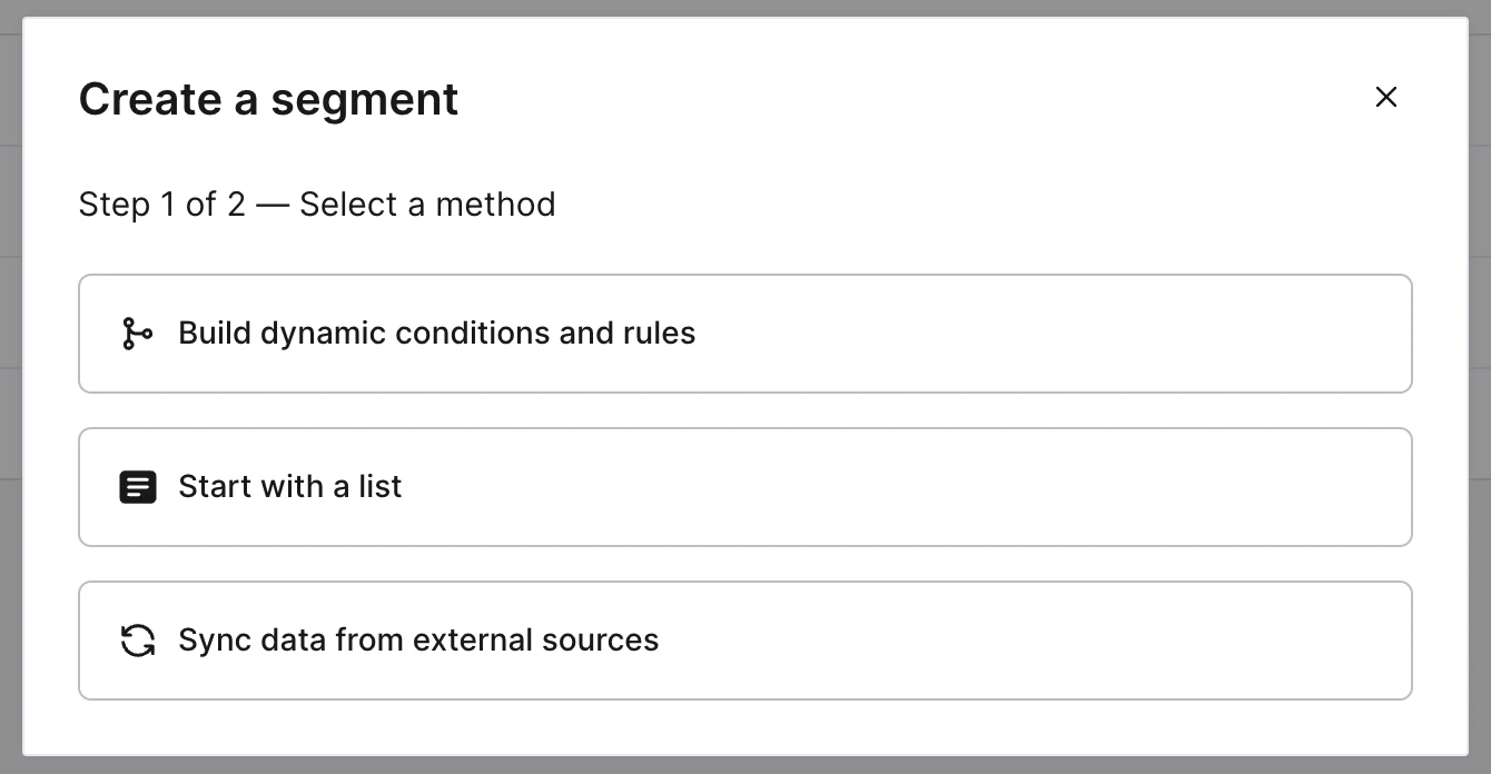 Creating a segment in LaunchDarkly product UI