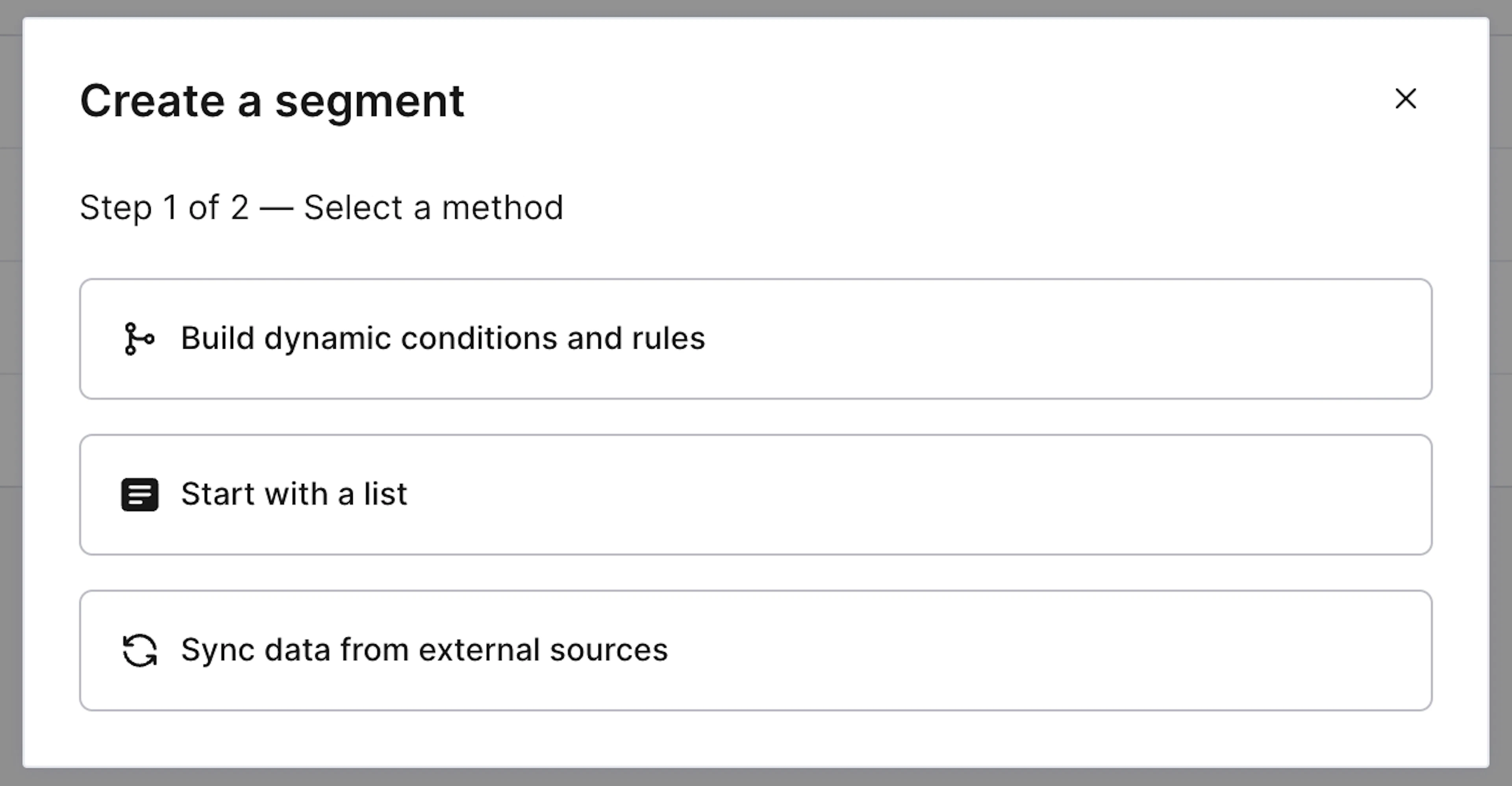 Creating a segment in LaunchDarkly product UI