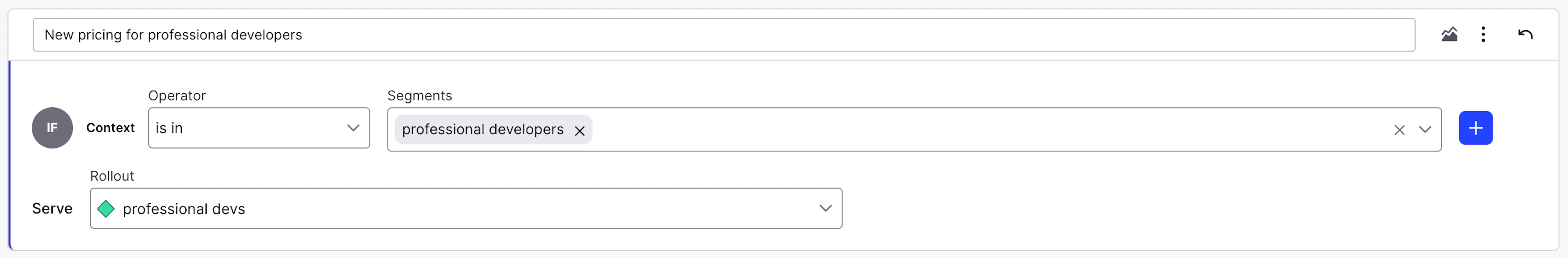 Adding a flag rule in LaunchDarkly to target a segment