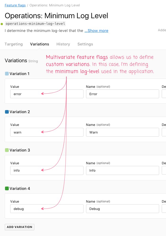 Using Multivariate Feature Flags In LaunchDarkly To Drive Operational Settings Like Minimum Log Level featured image