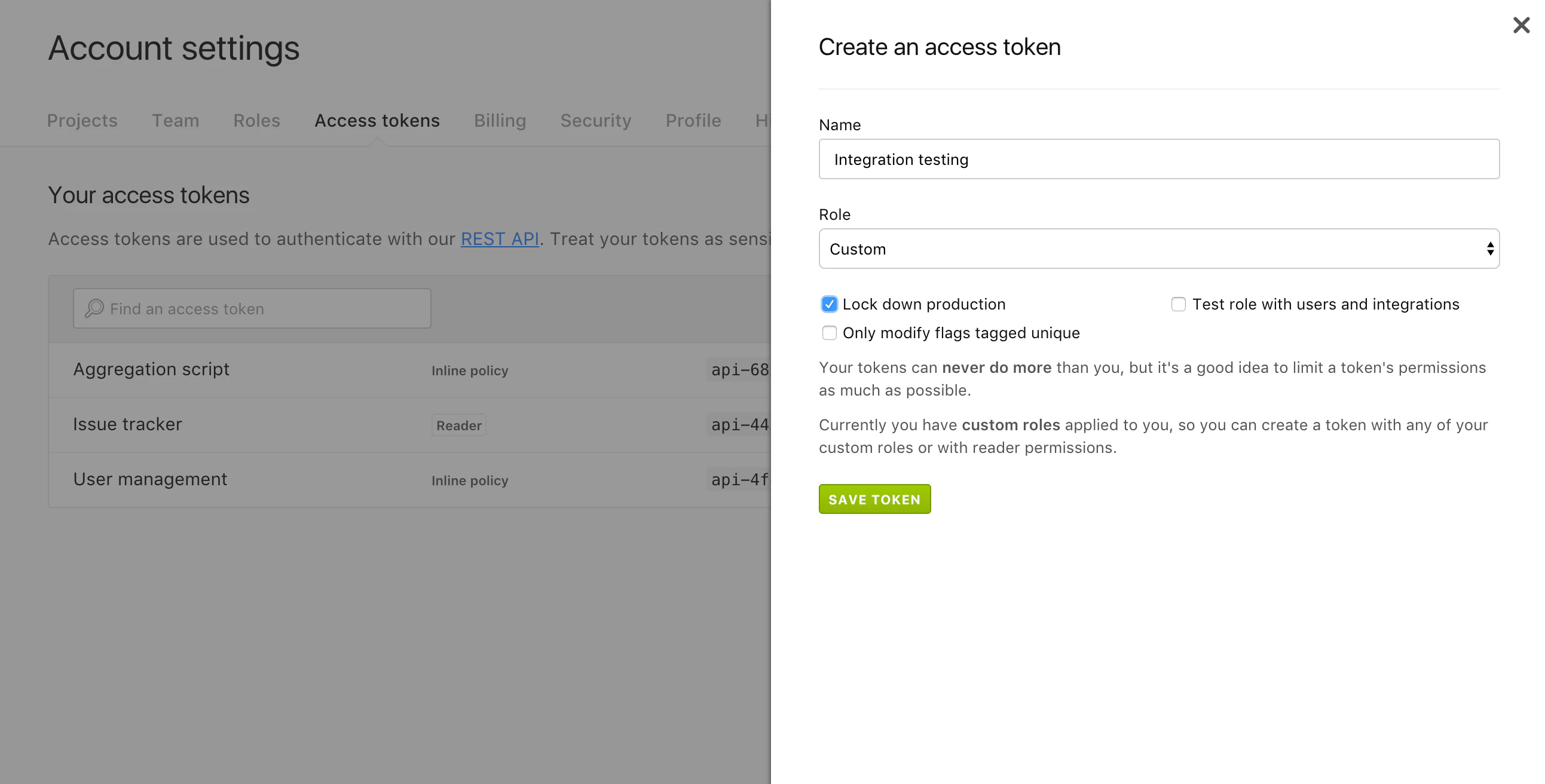 Launched: Personal Access Tokens