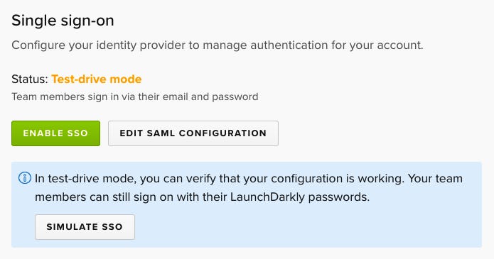 Launched: Single sign-on | LaunchDarkly