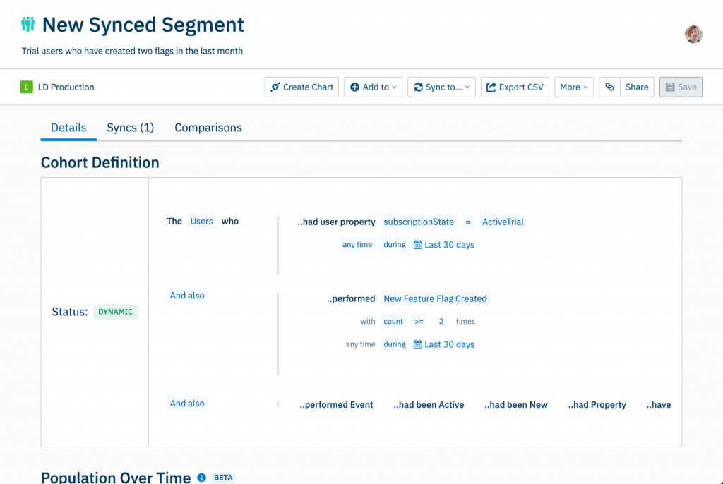 LaunchDarkly-new-Synced-Segment