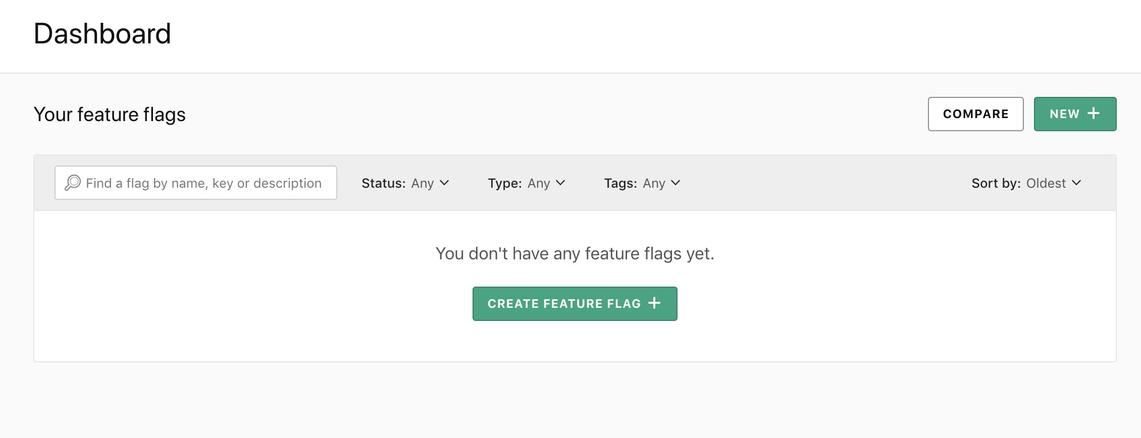 Create new feature flag page from GUI