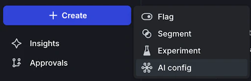 create ai config button