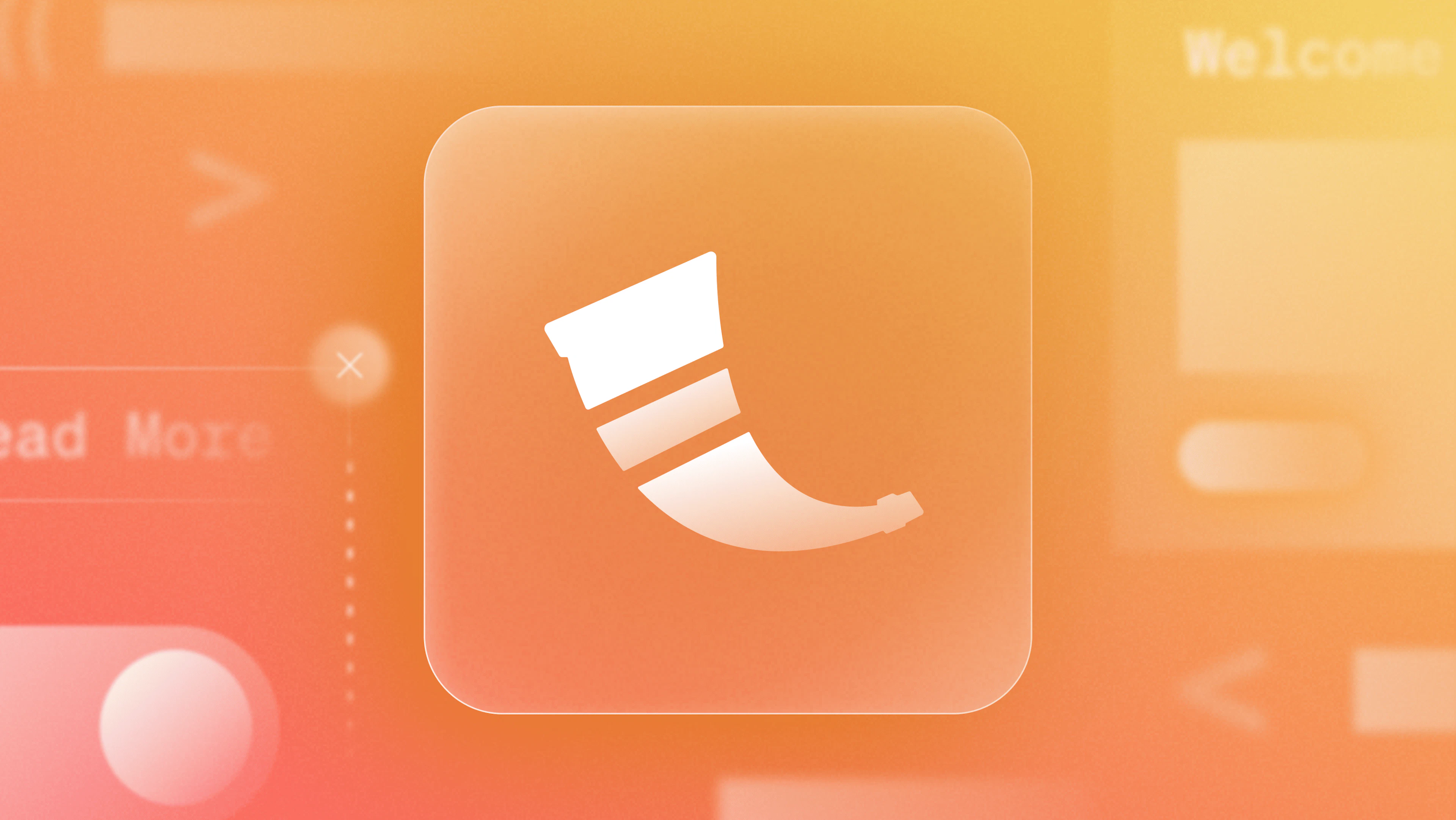 white Python Flask logo floating on an orange-yellow gradient background.