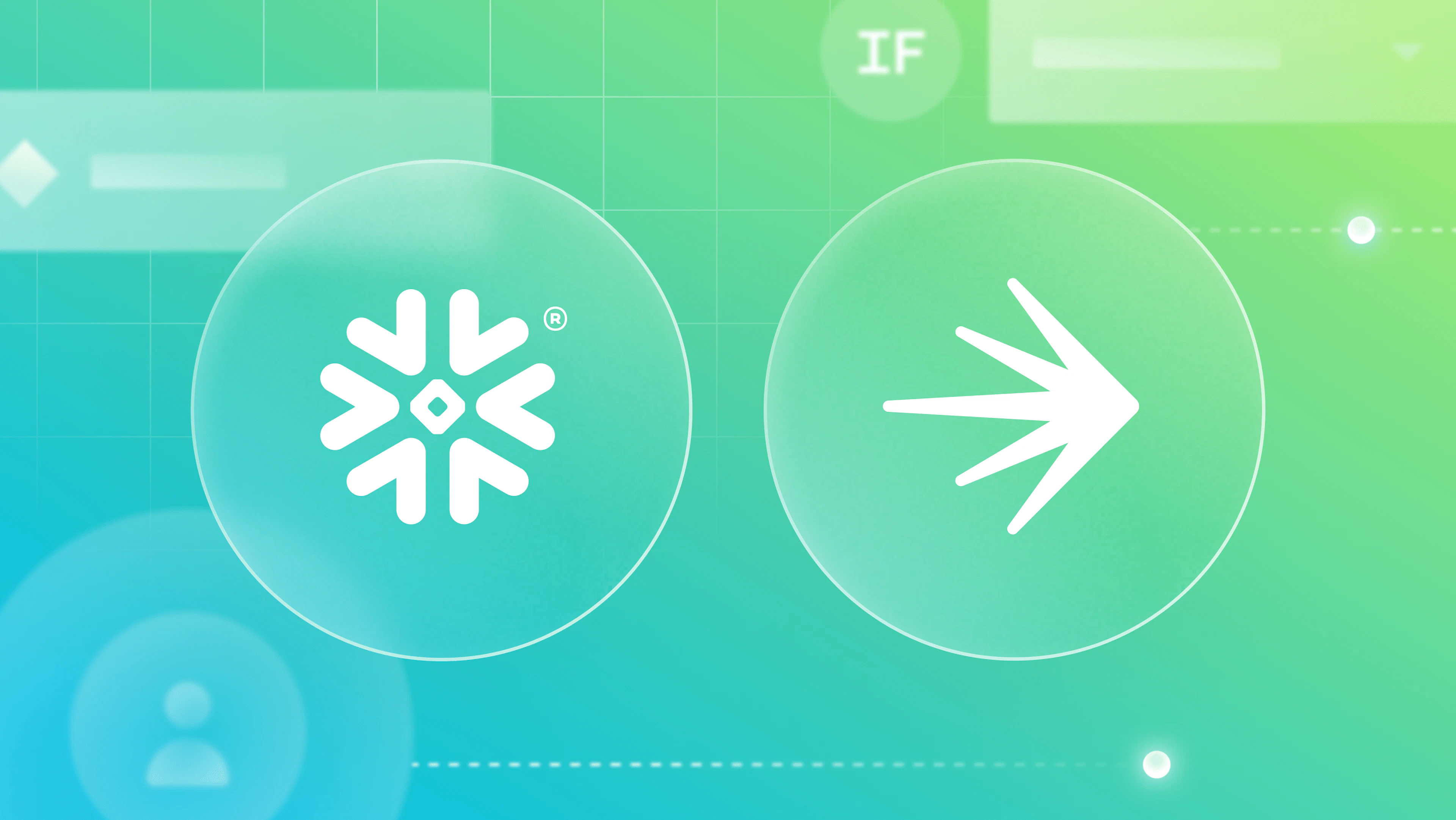 logos of Snowflake and LaunchDarkly