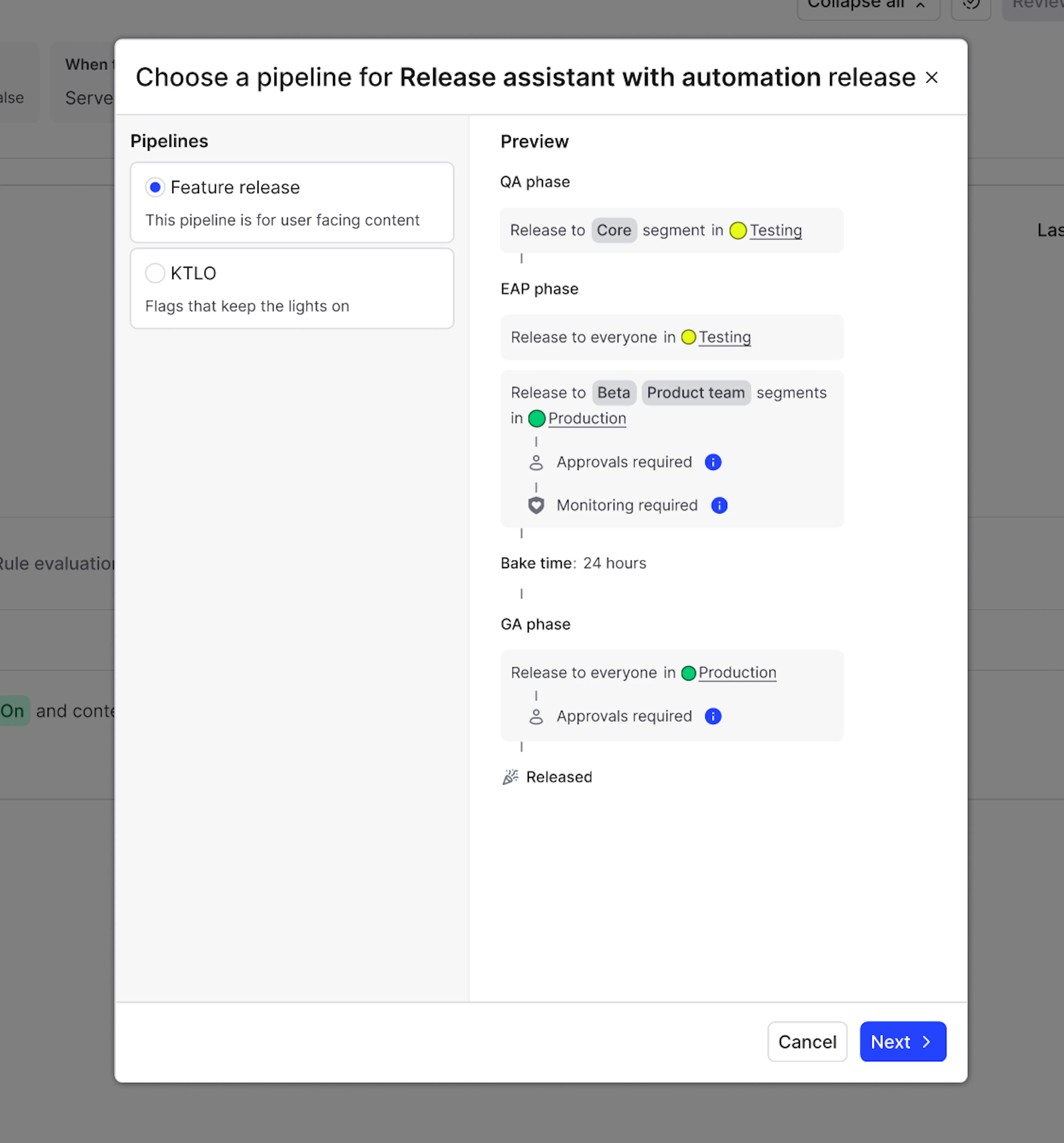 Automated release - Release Assistant 