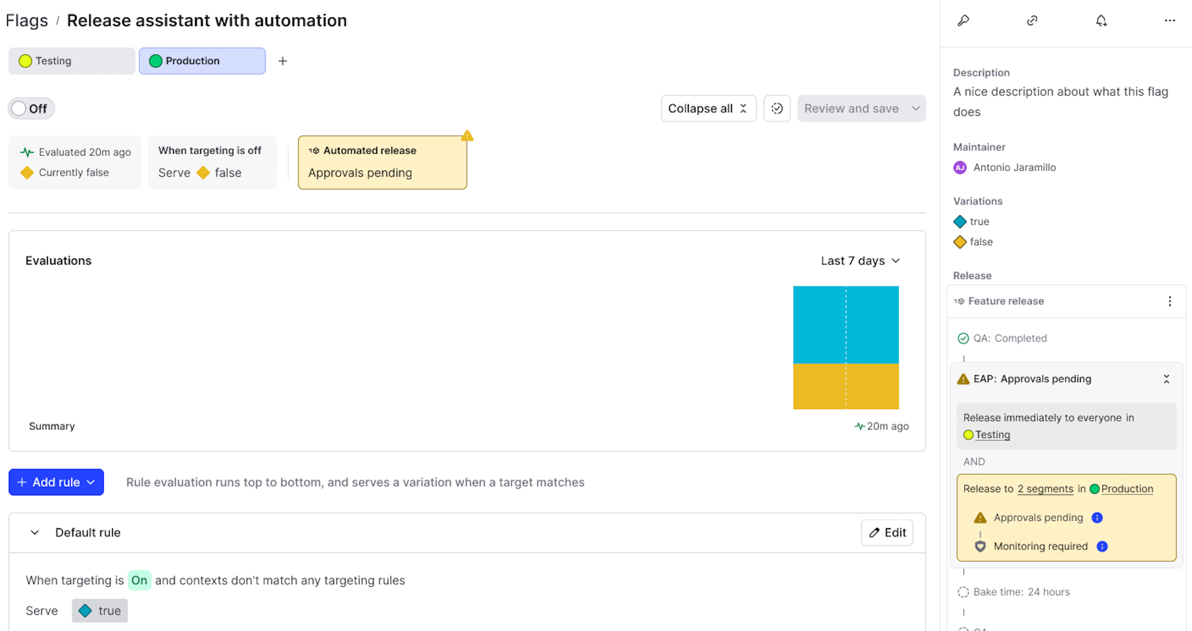 More control - Release Assistant