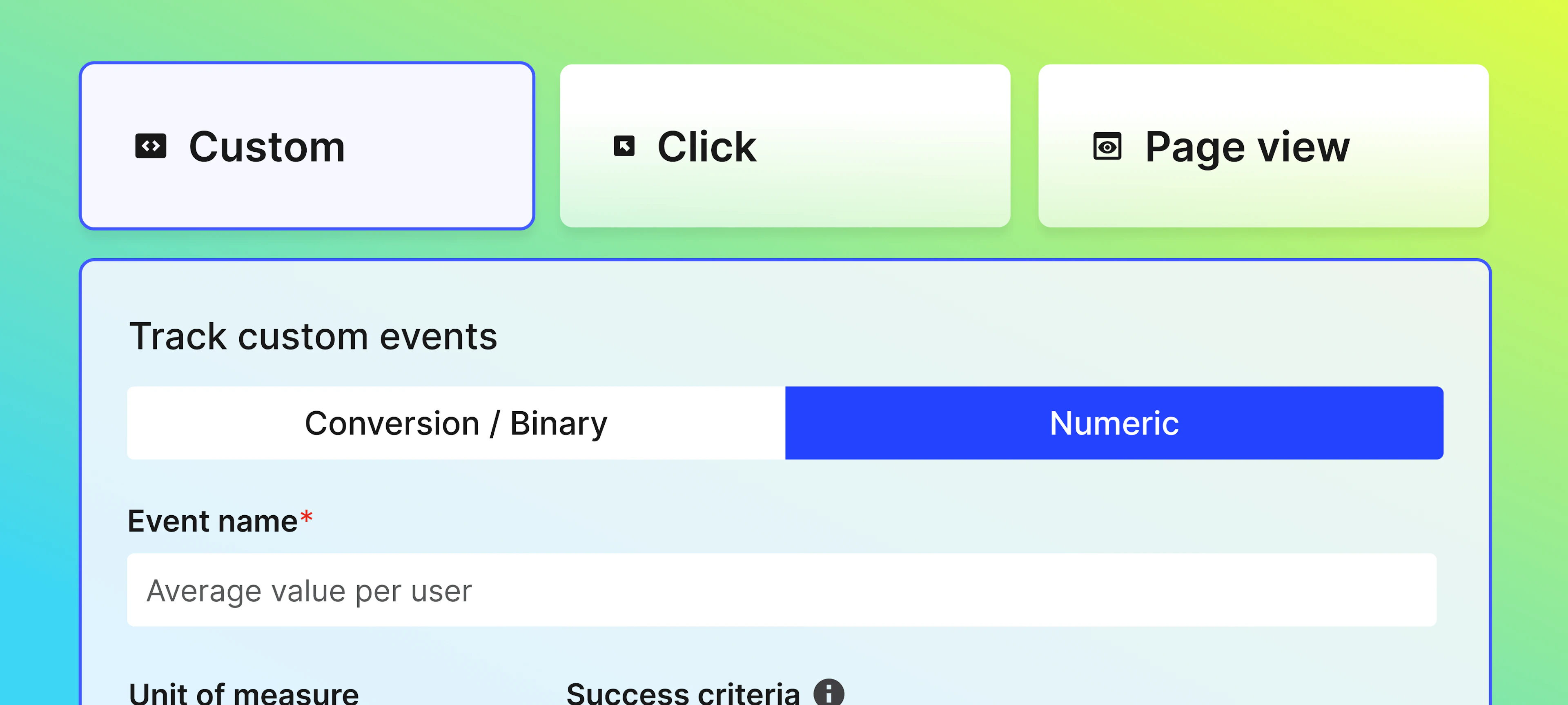Flexible metric design - LaunchDarkly experimentation