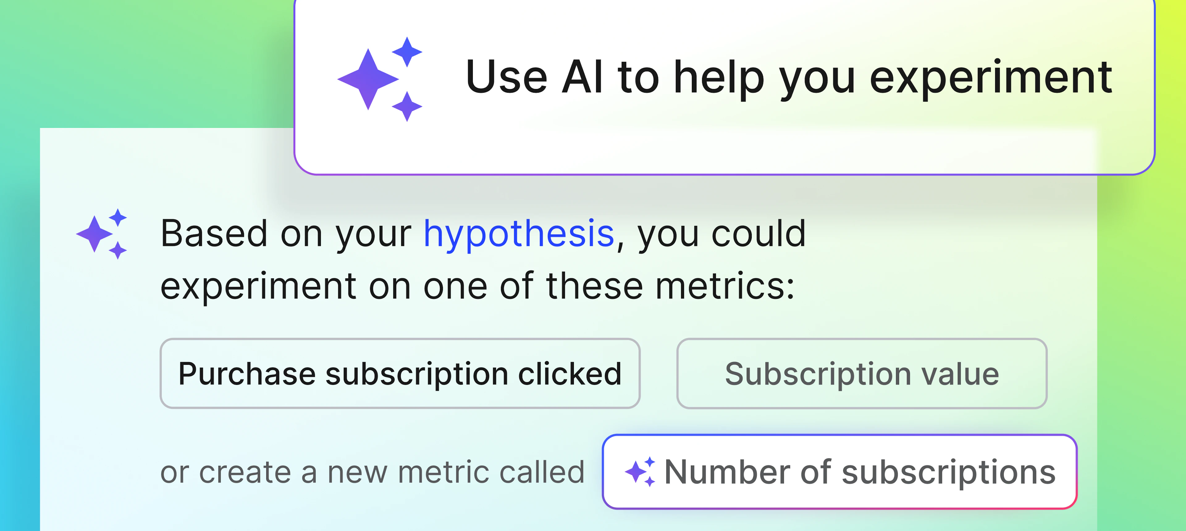 Guided experimentation with AI - LaunchDarkly experimentation
