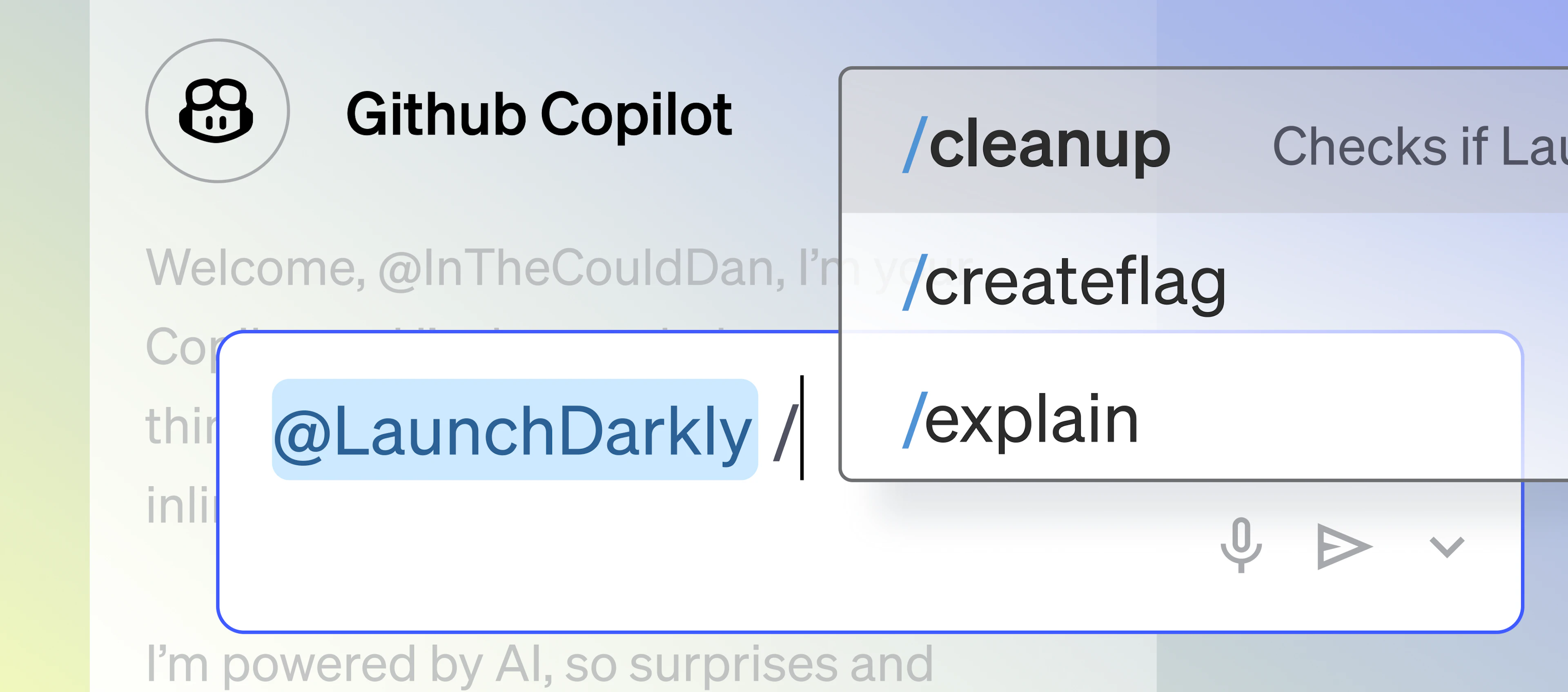 LaunchDarkly extension for GitHub Copilot image