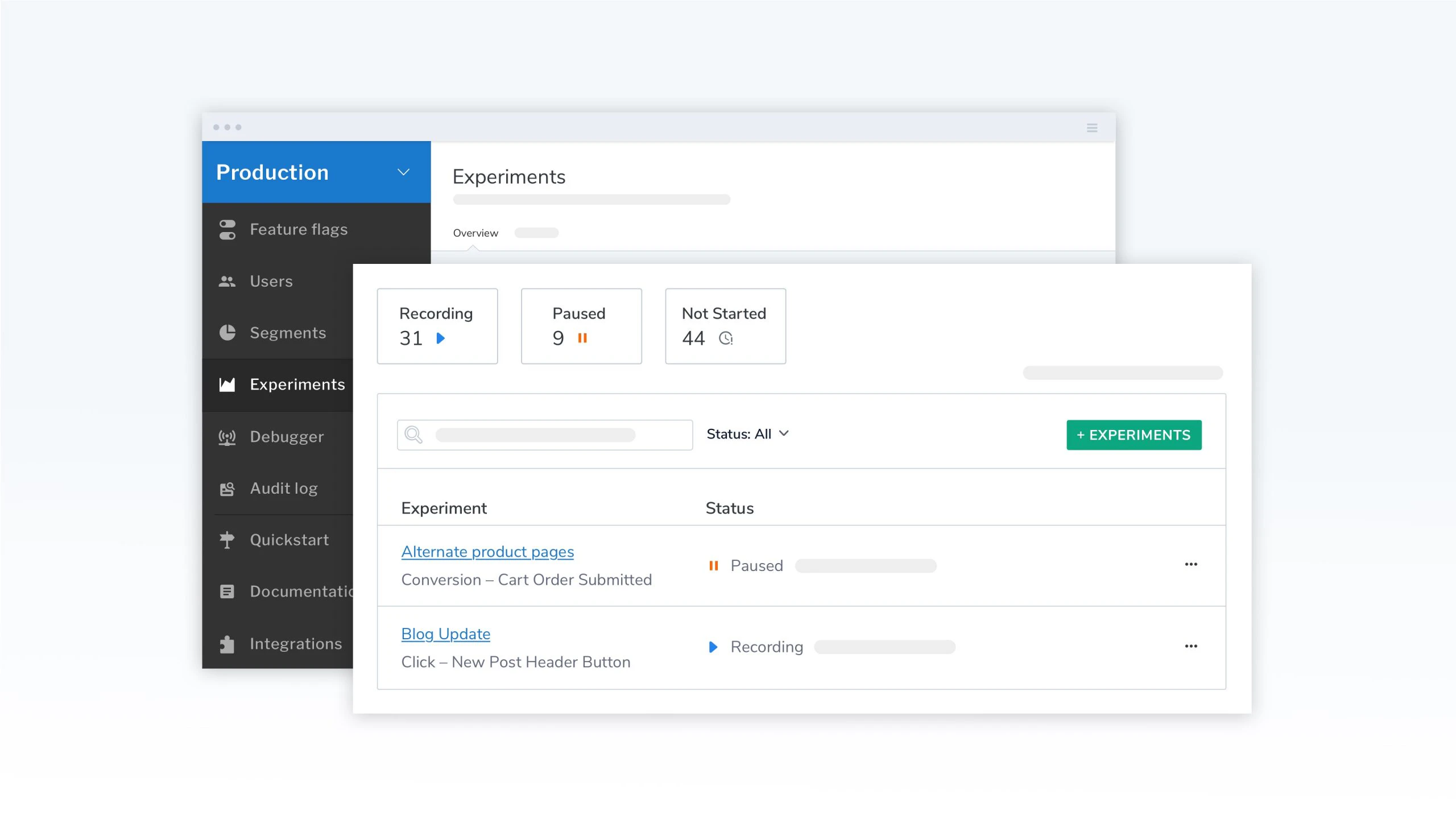 Launched: Experiments Dashboard -- A New Home For All Your Experiments
