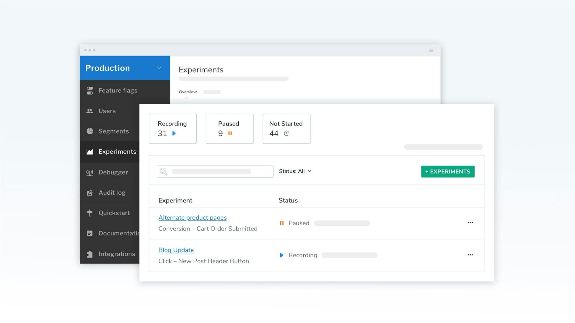 Launched: Experiments Dashboard -- A New Home For All Your Experiments featured image