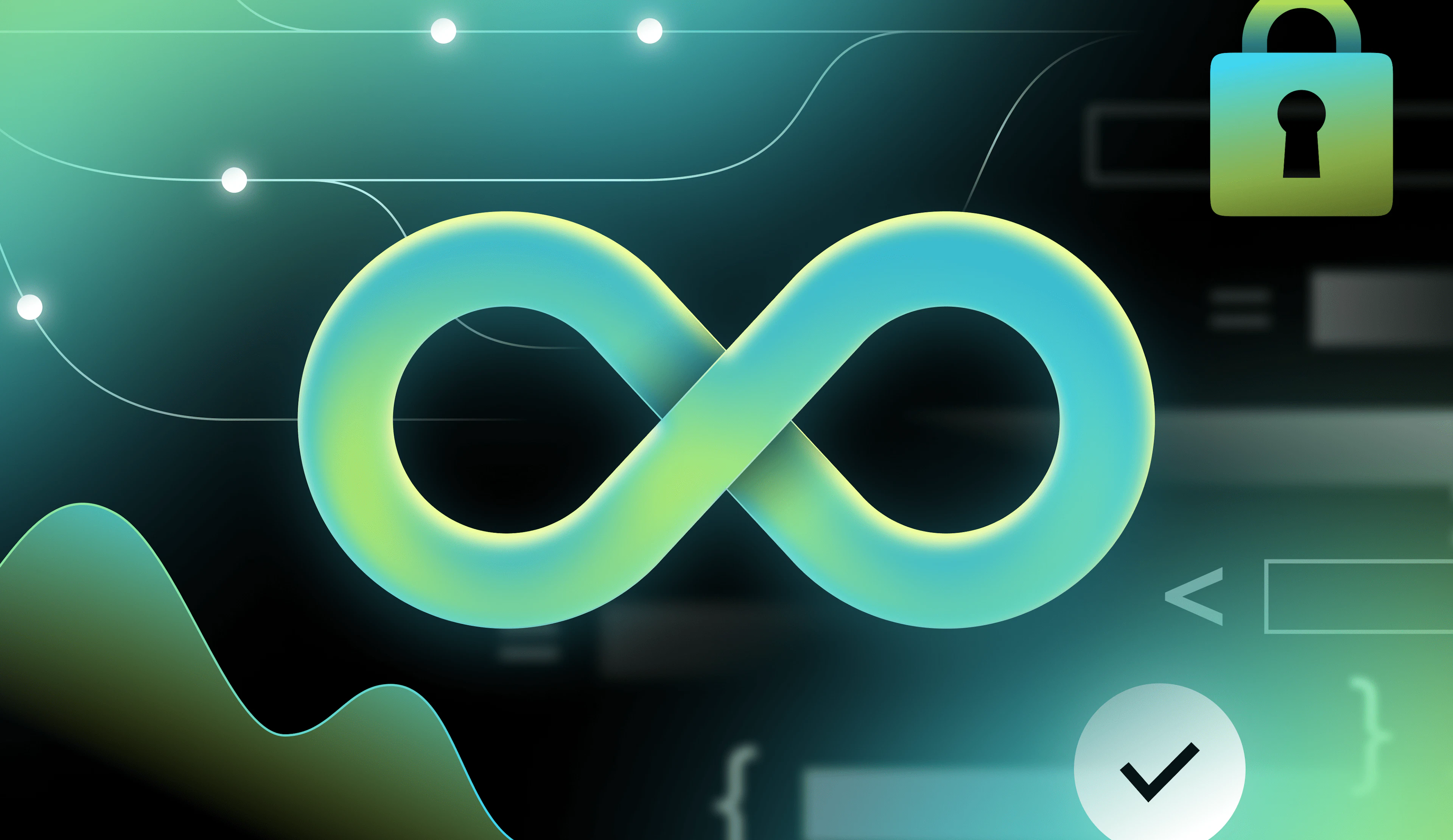 Light green infinity loop CI/CD best practices blog post image