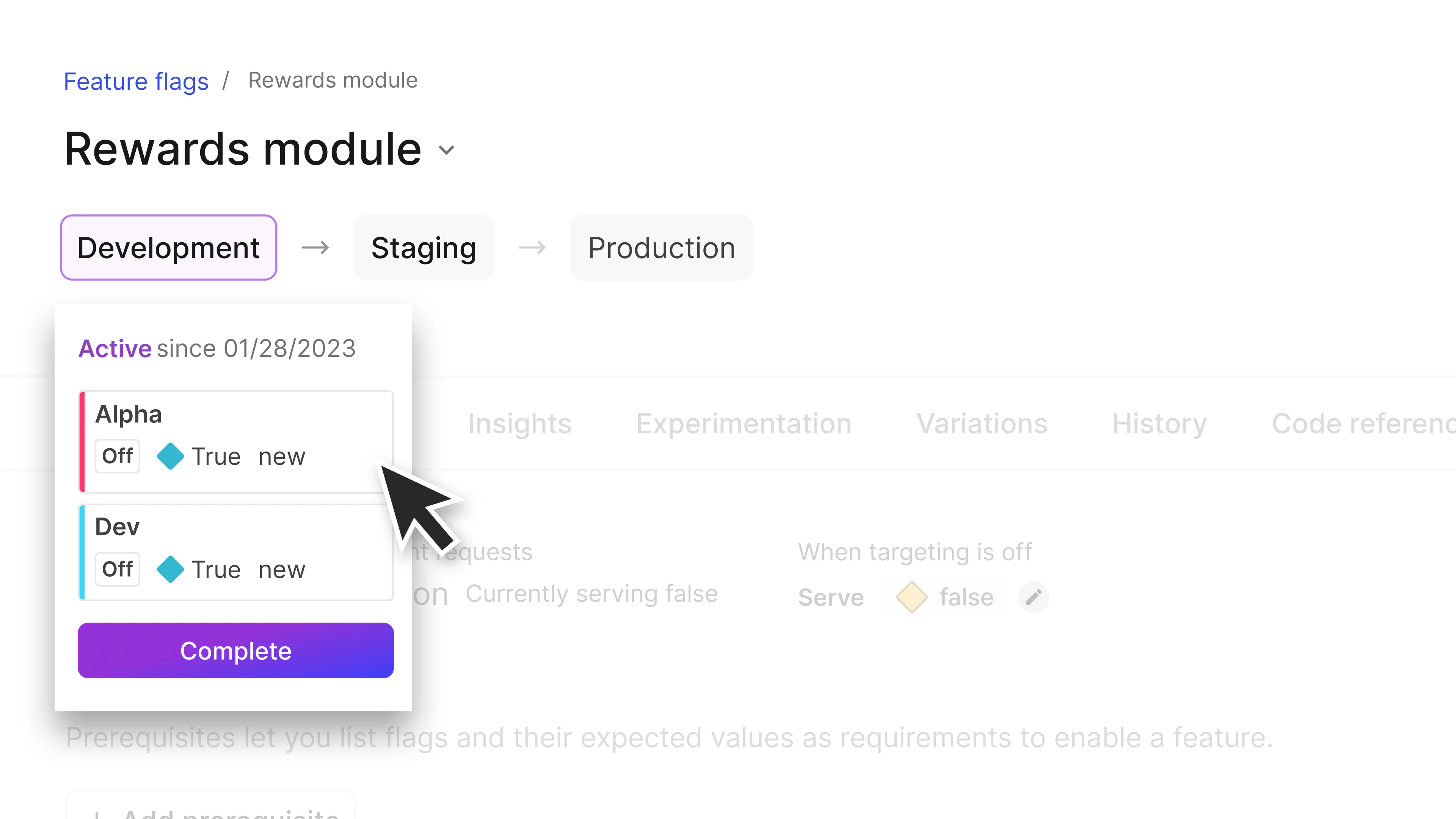 Release Assistant product UI