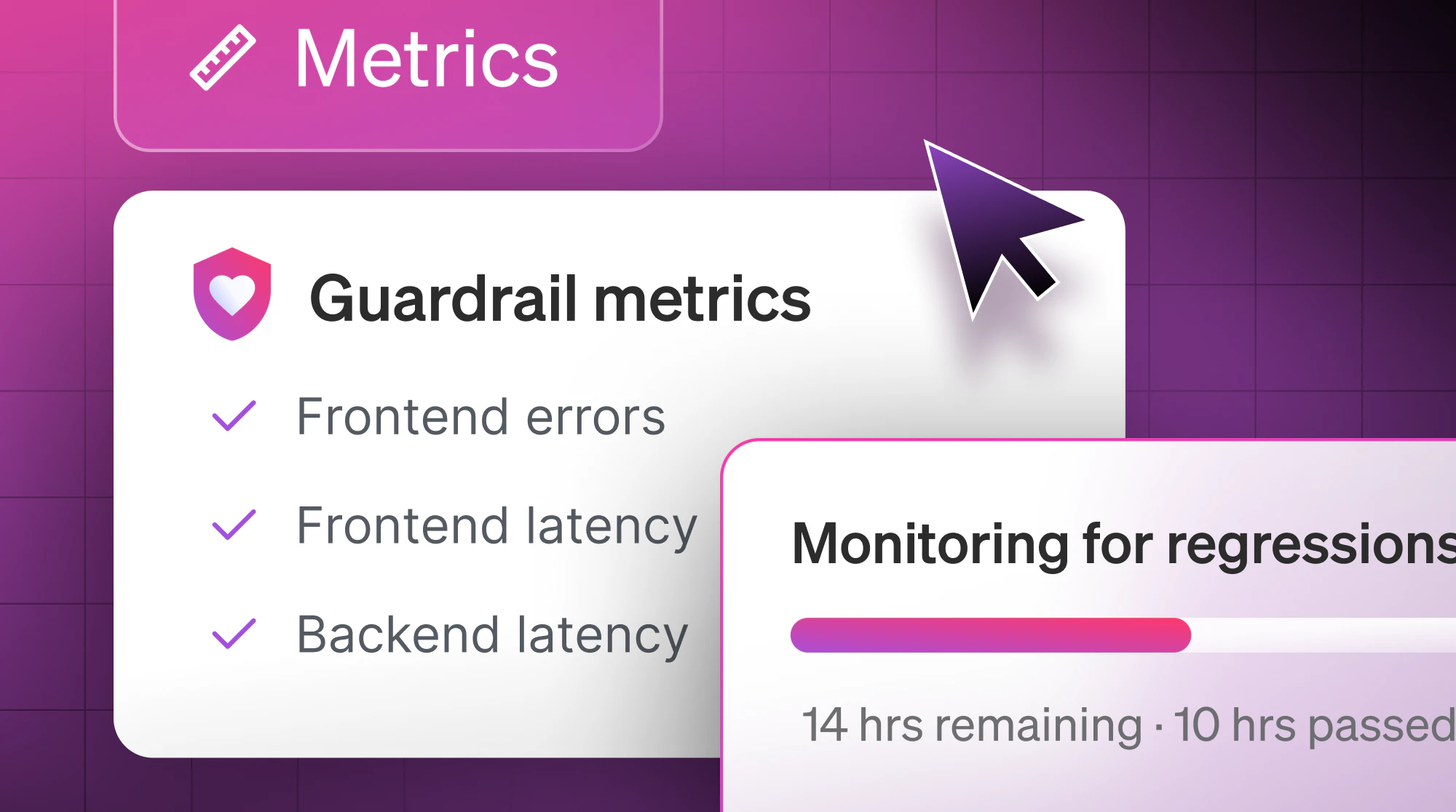 Guardrail metrics UI