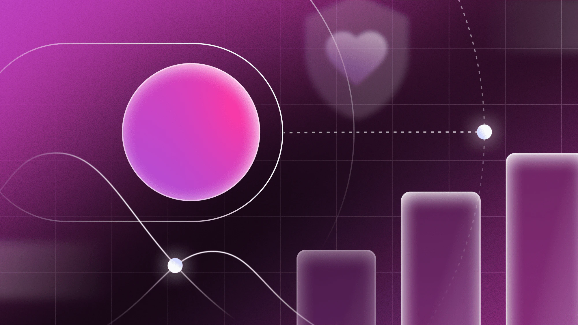 Abstract image of circle and graph