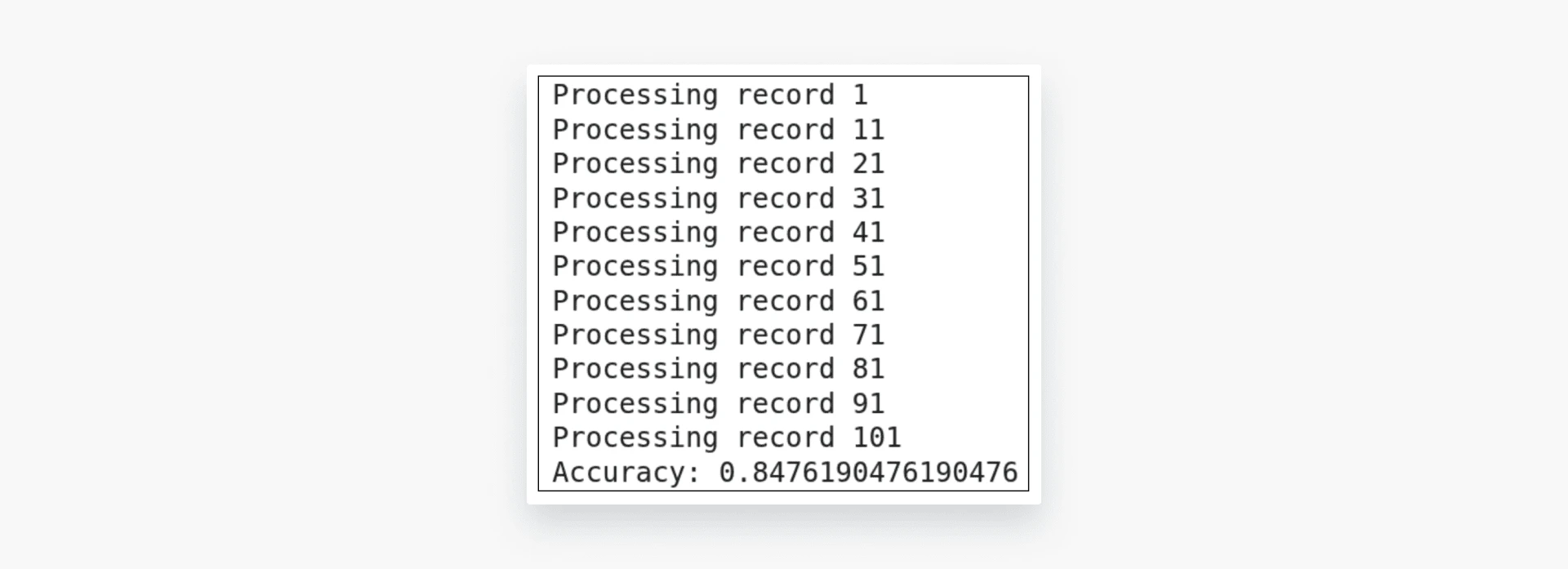 Script Output.