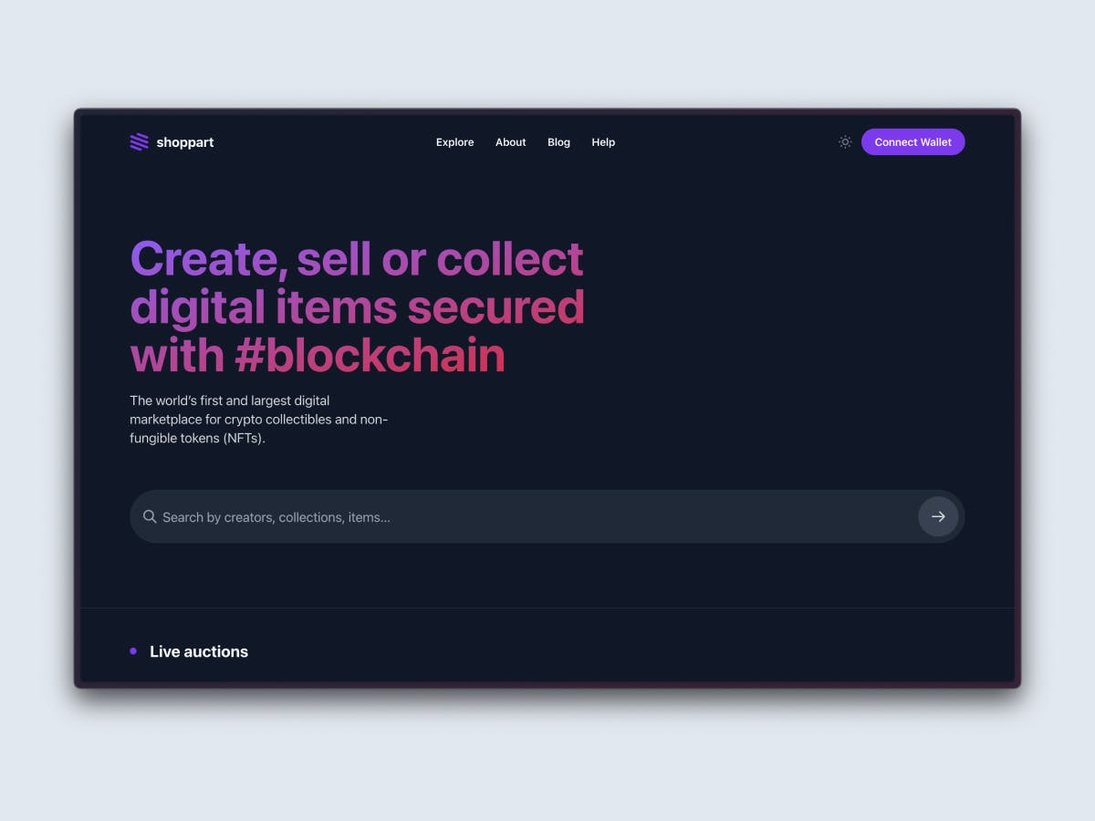 Shoppart – Tailwind CSS Marketplace Template