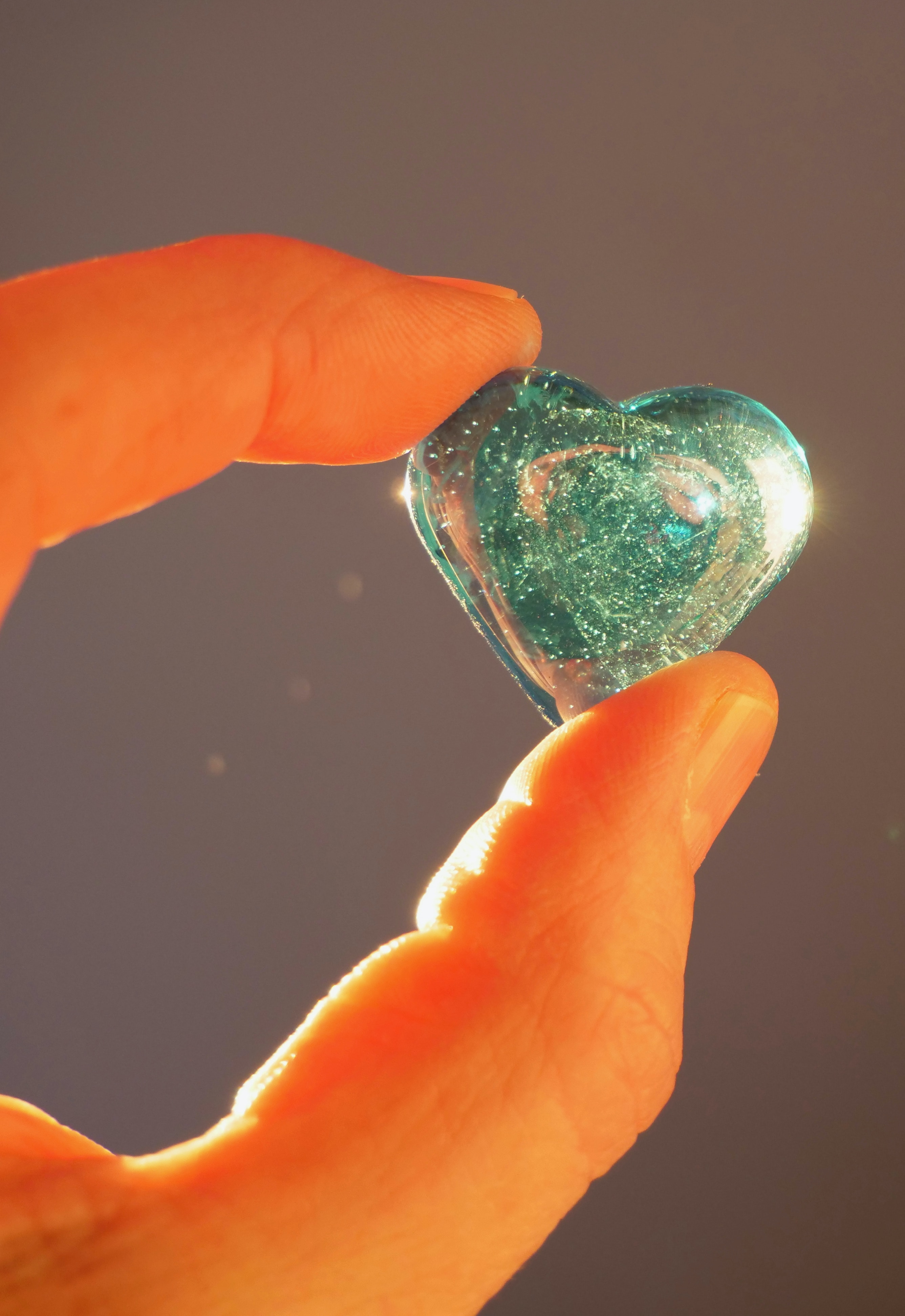 Hand holding a heart