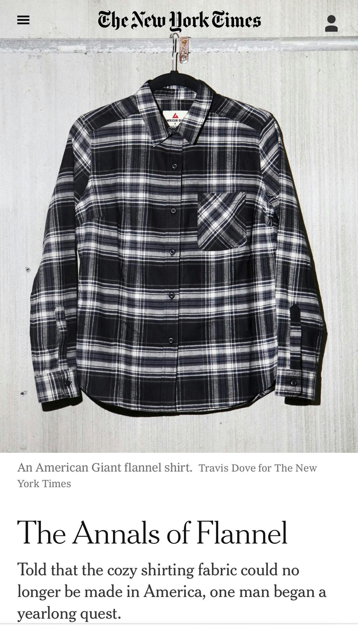 The Annals of Flannel - The New York Times