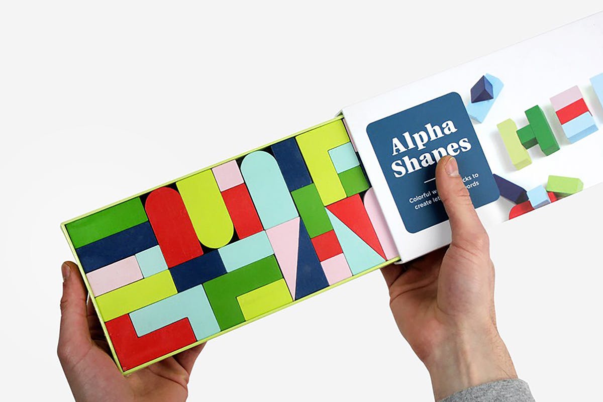 Alpha Shapes: (Colorful Wooden Block Letters for Decor, Educational  Alphabet Word Blocks) a book by Chronicle Books