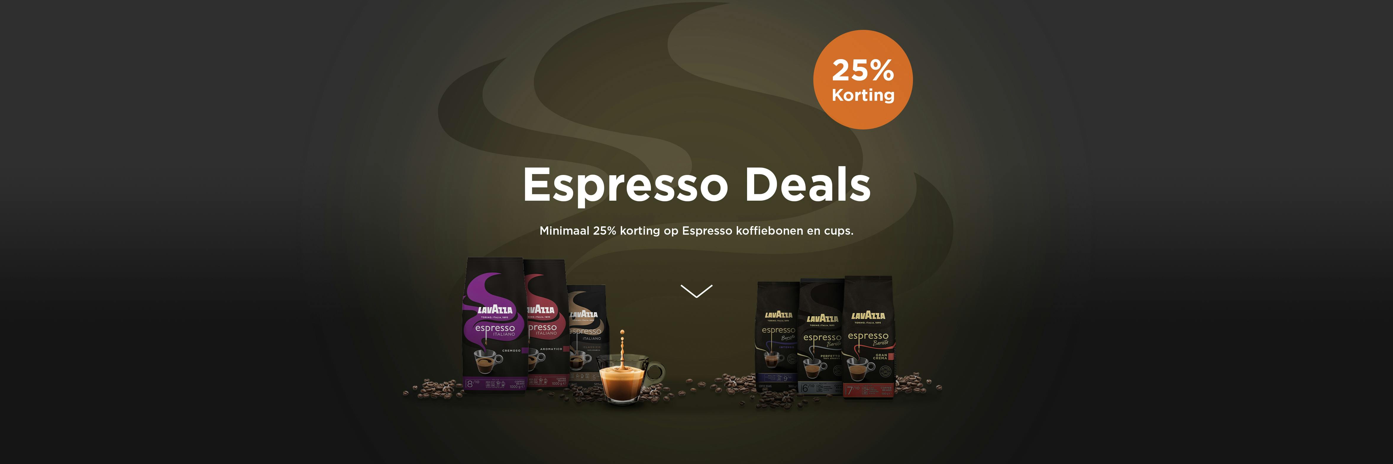 Homepage banner Espresso deals