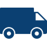 Levering icoon vrachtwagen
