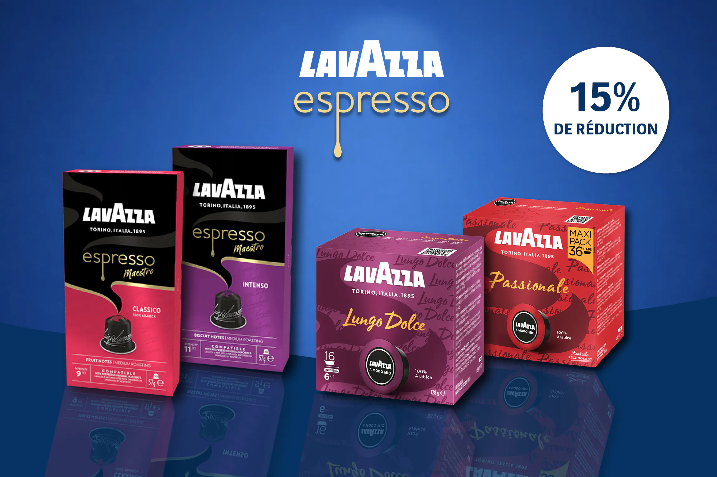 Offre sur les dosettes de café 
