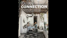 Slide showing a collage of editorial clippings from 2010–2015 featuring Lavor Ombra rugs and textiles styled in various European magazines, highlighting layered kilims, vintage furniture, and warm Mediterranean light.