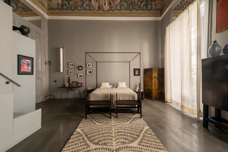 Albero and Pitagora handloom rugs in palermo, Italy