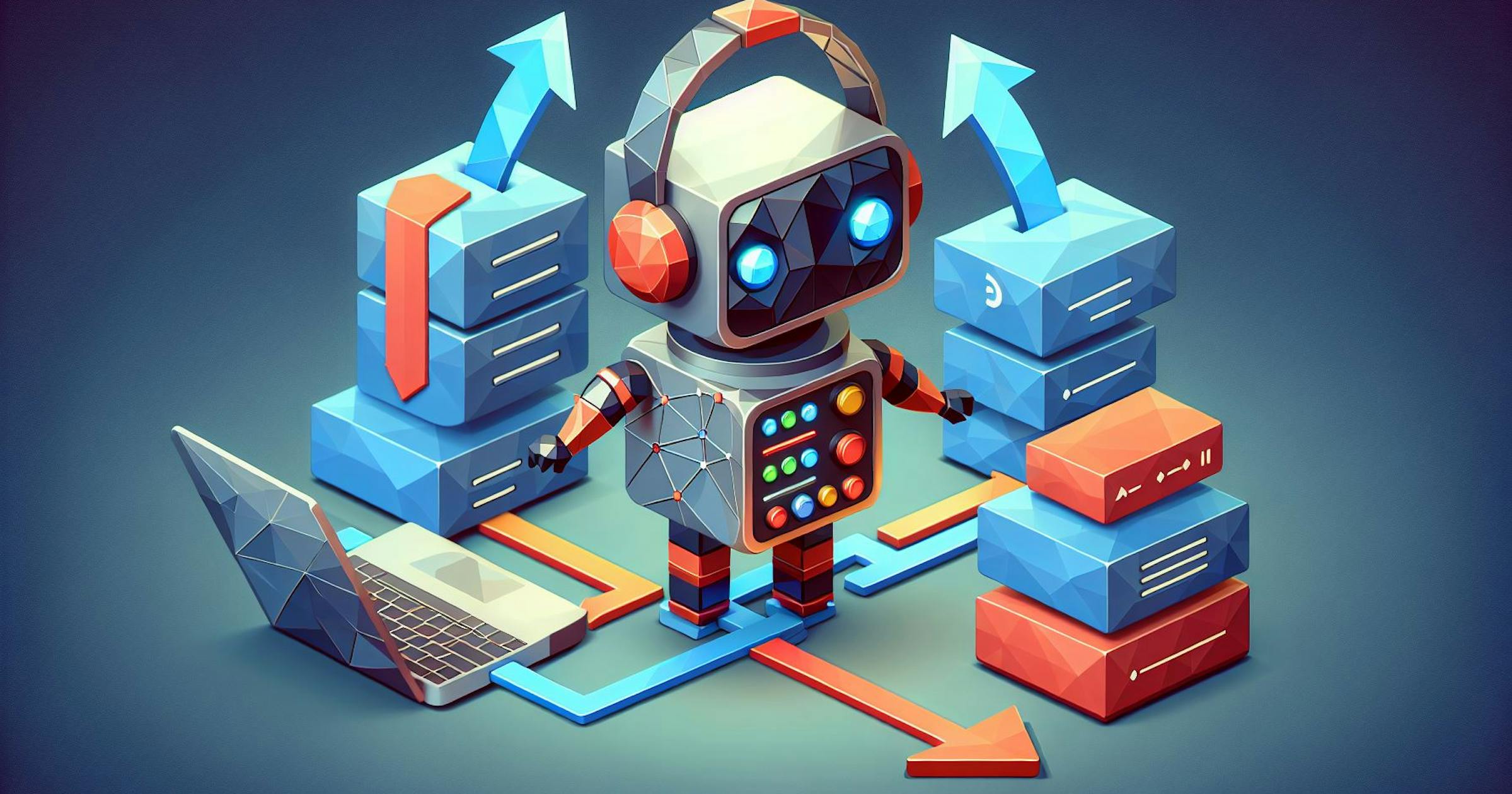 robot transferring data between systems