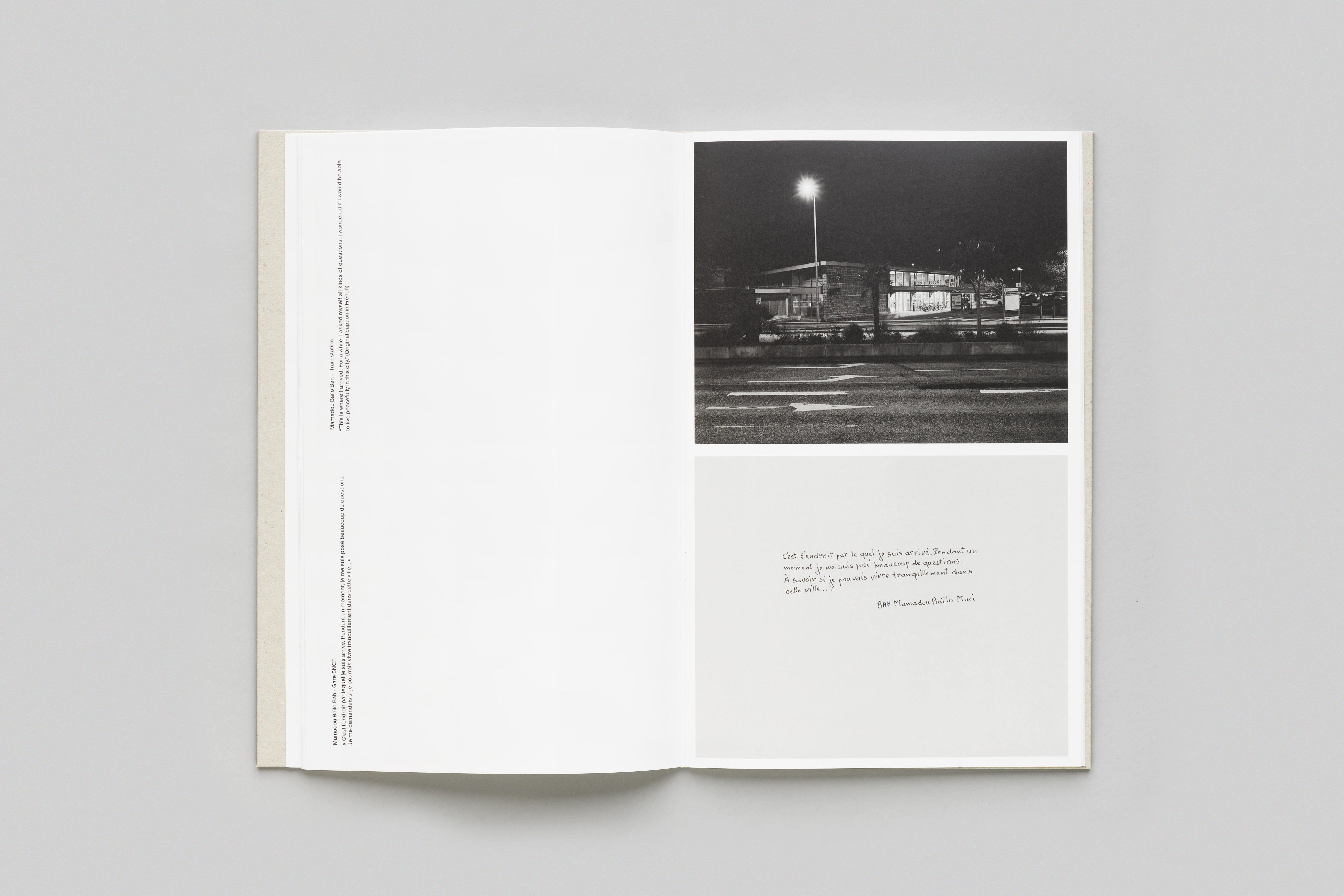 Mamadou Bail Maci, Gare SNCF dans Migrations "Cherbourg"